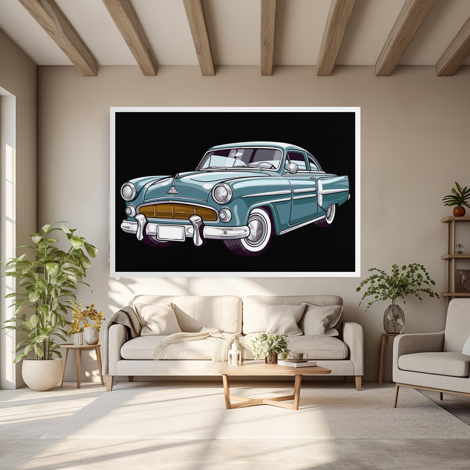 Tablou Canvas Ford Thunderbolt mockup 6