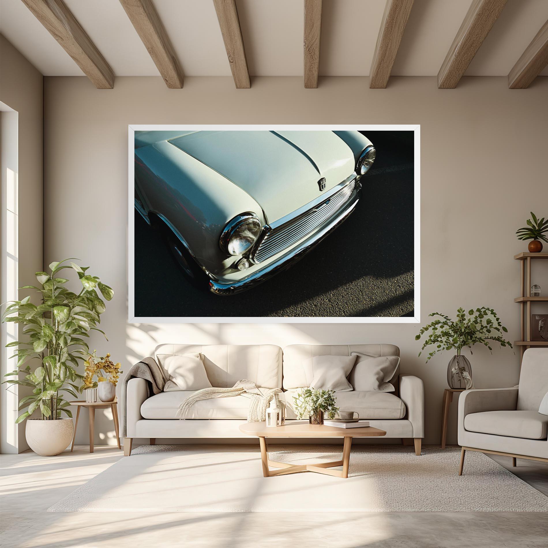 Tablou Canvas Light Blue Car mockup 6