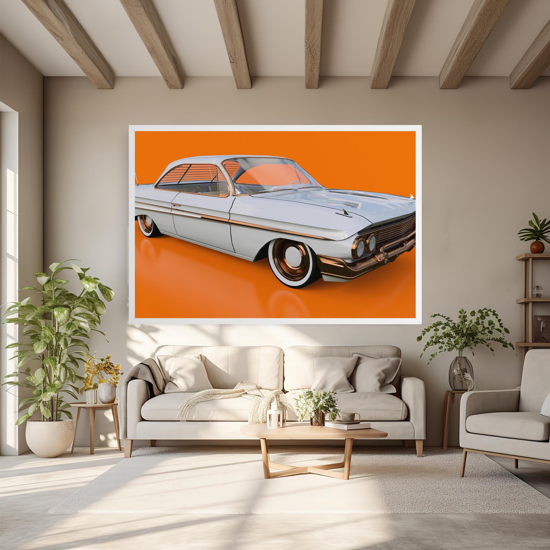 Tablou Canvas Old American Car mockup 6