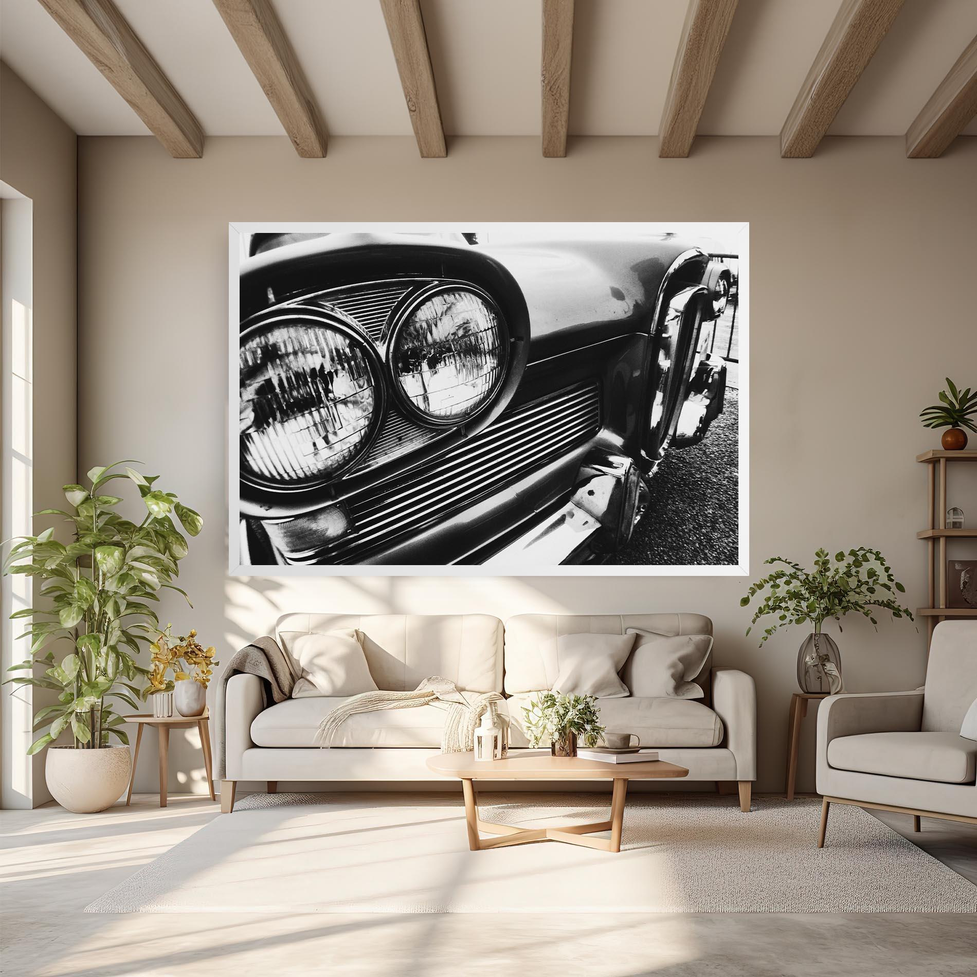 Tablou Canvas Old Closeup Car mockup 6