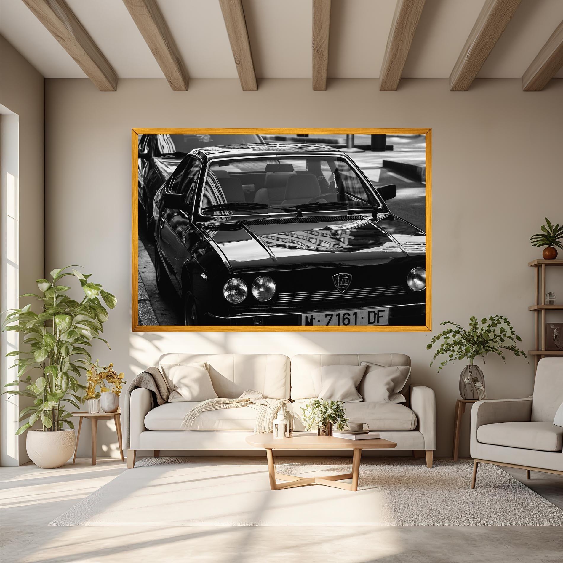 Tablou Canvas Black Shiny Car mockup 6