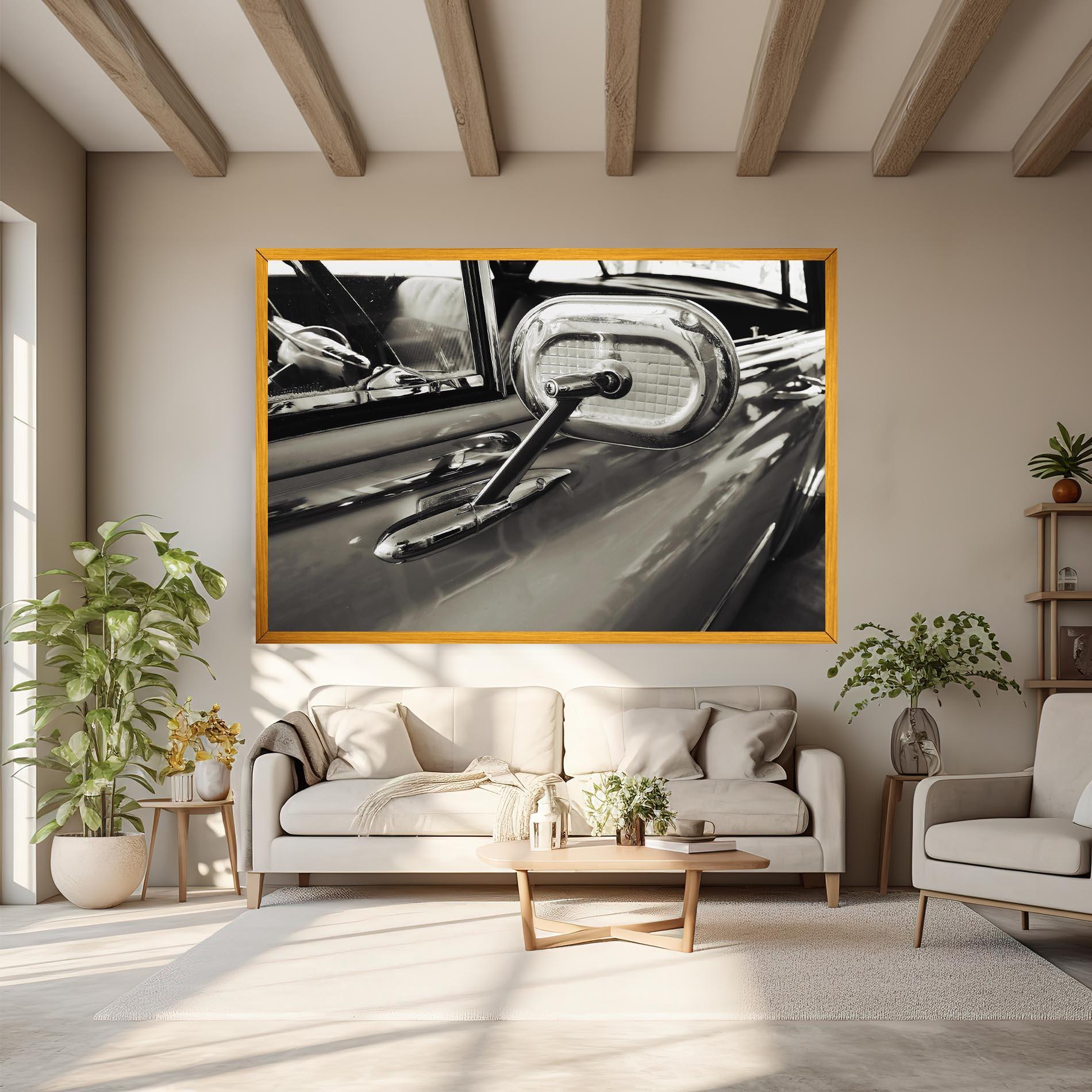 Tablou Canvas Close Up Grey Car mockup 6