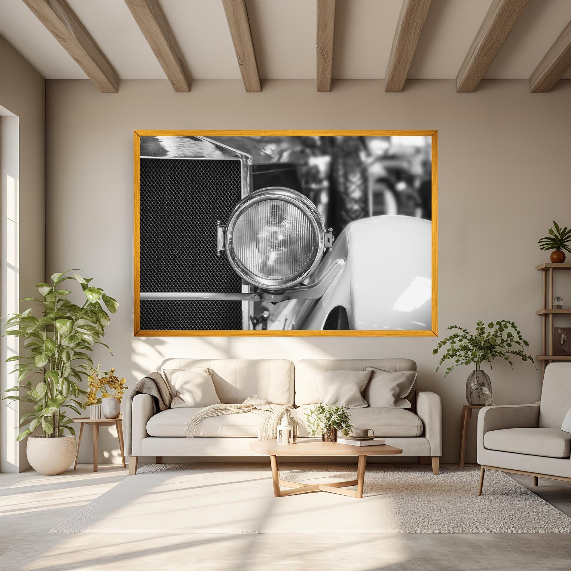 Tablou Canvas Closeup Grey Car mockup 6