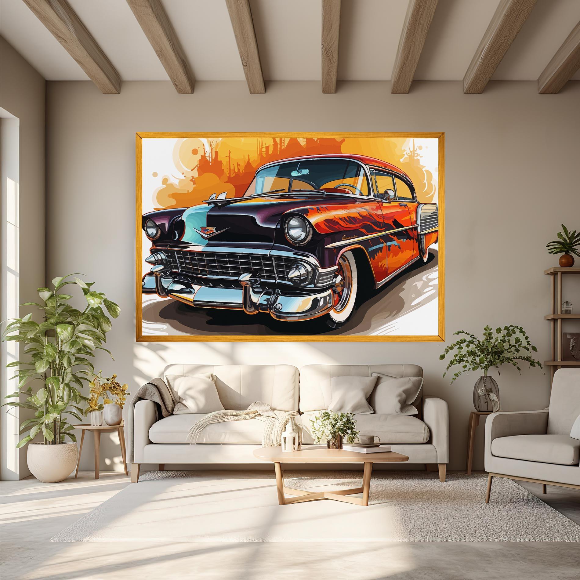 Tablou Canvas Cool Vintage Car mockup 6