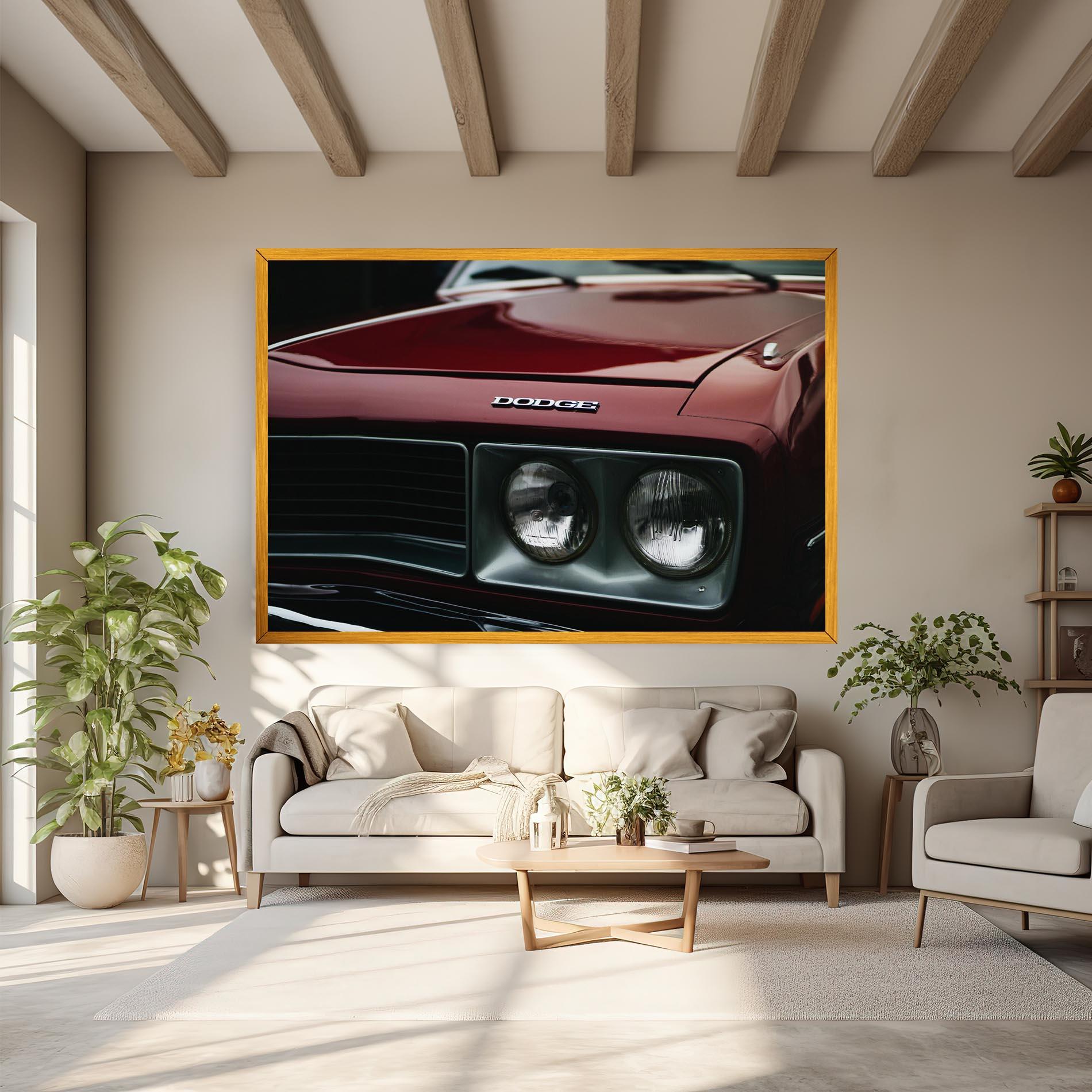 Tablou Canvas Dark Red Car mockup 6