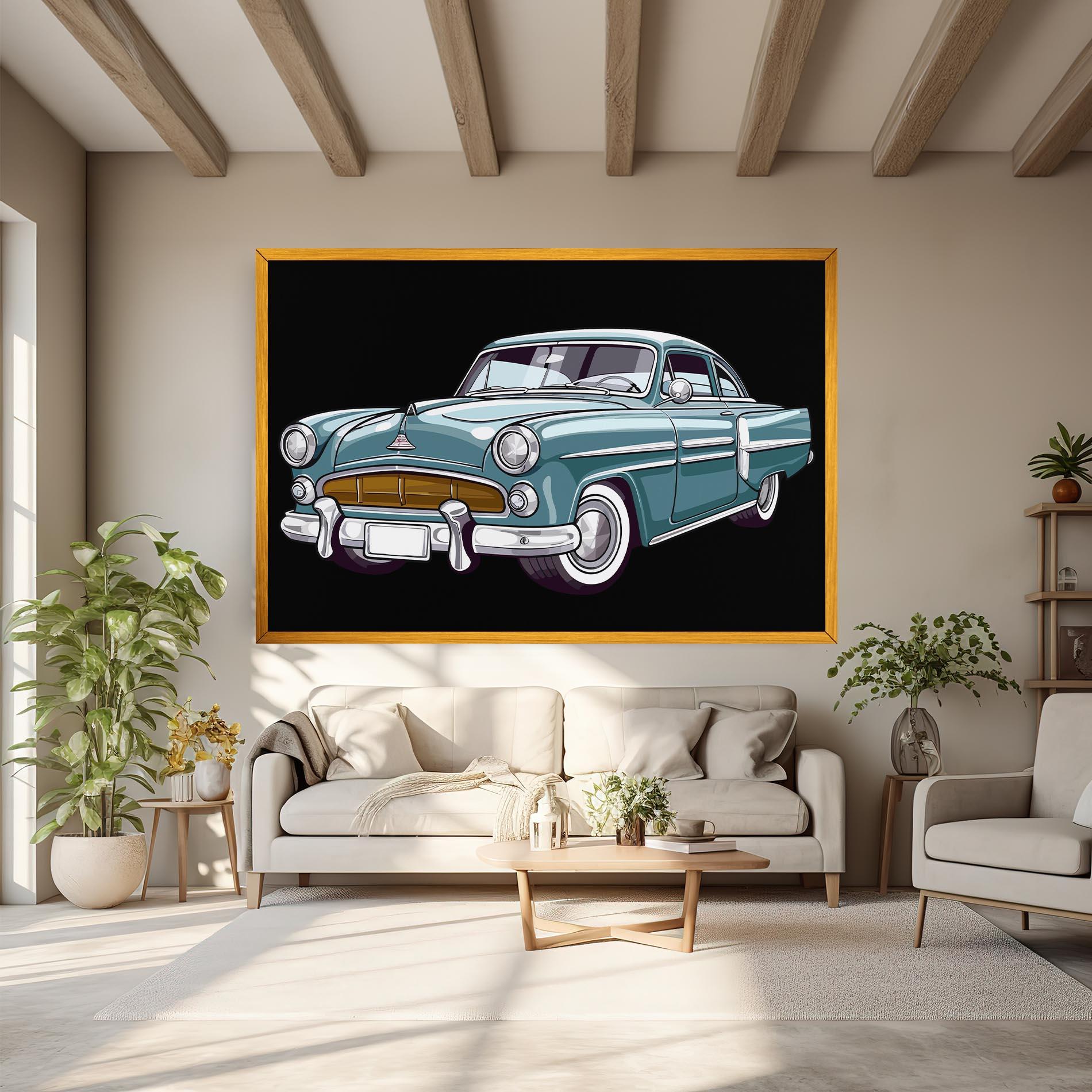 Tablou Canvas Ford Thunderbolt mockup 6