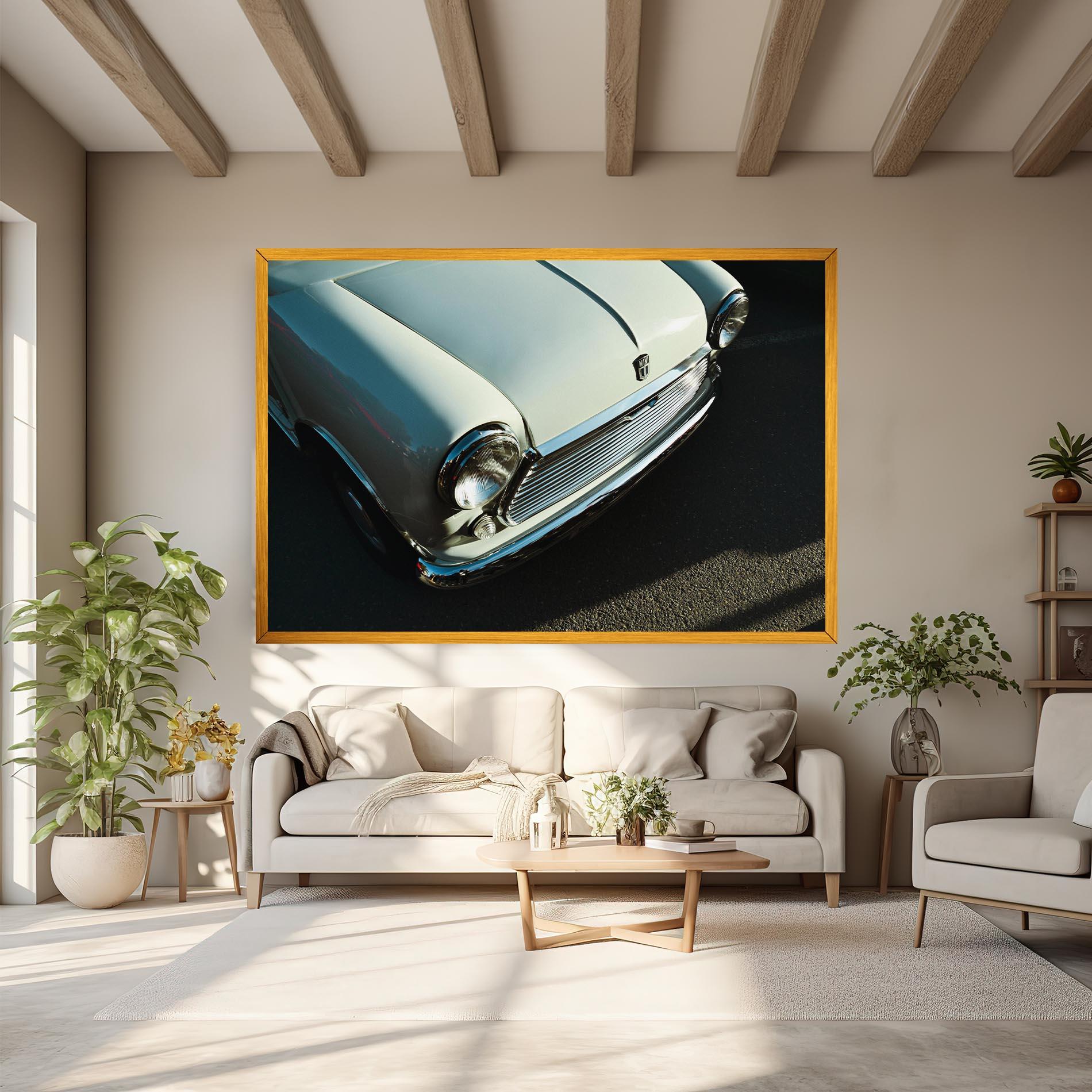 Tablou Canvas Light Blue Car mockup 6