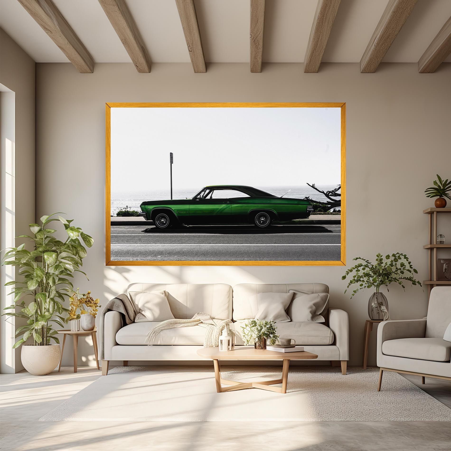 Nice Green Car mockup 6