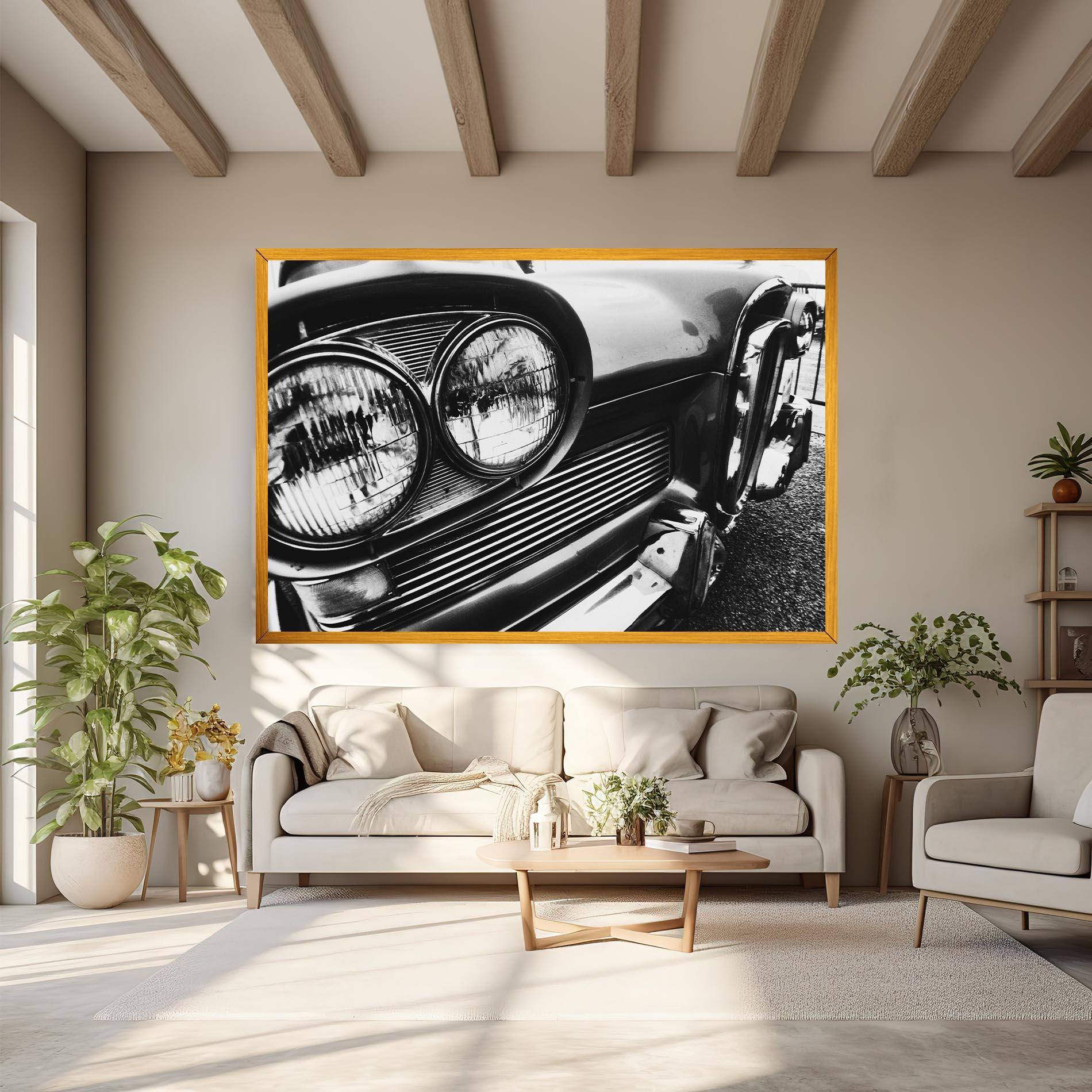 Tablou Canvas Old Closeup Car mockup 6