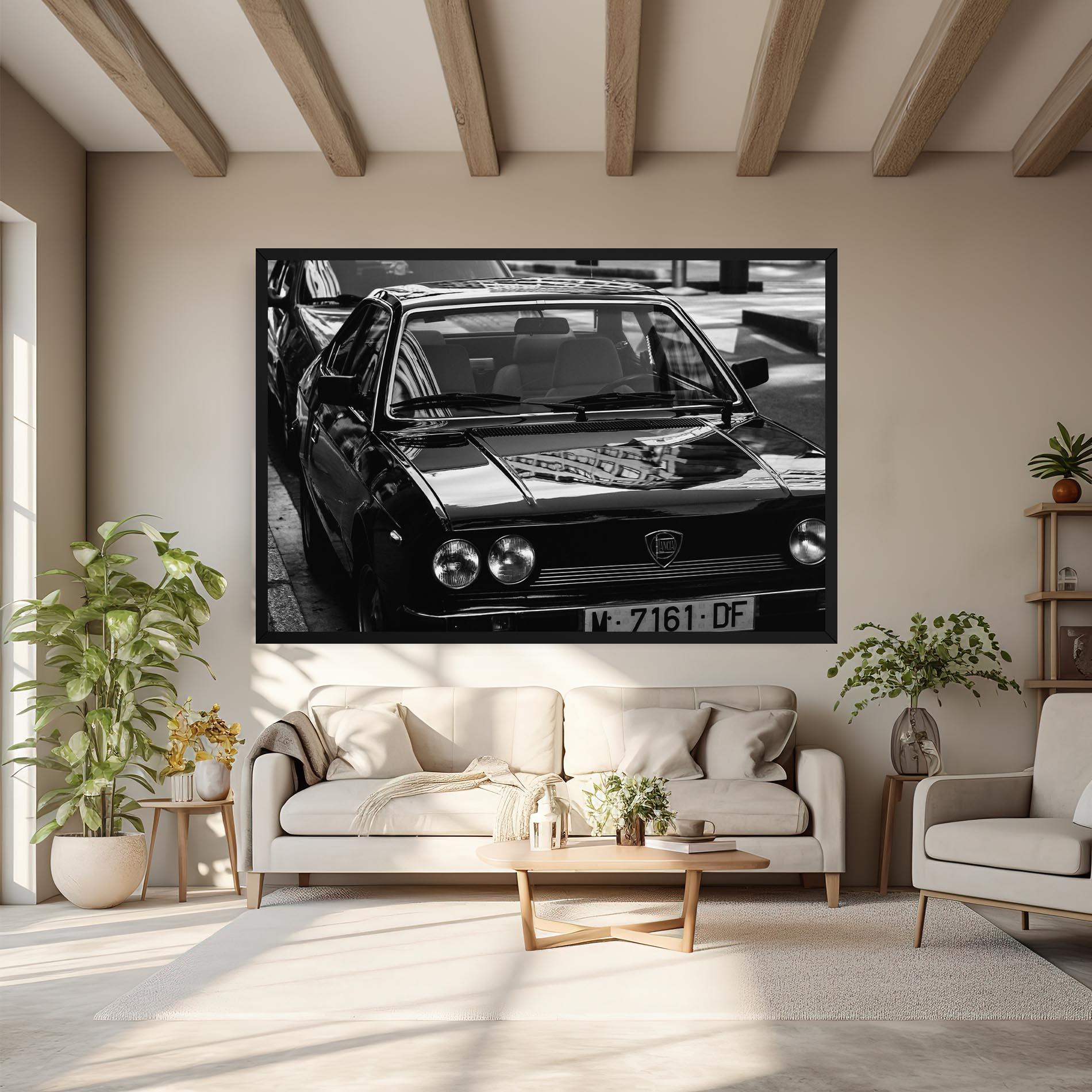 Tablou Canvas Black Shiny Car mockup 6