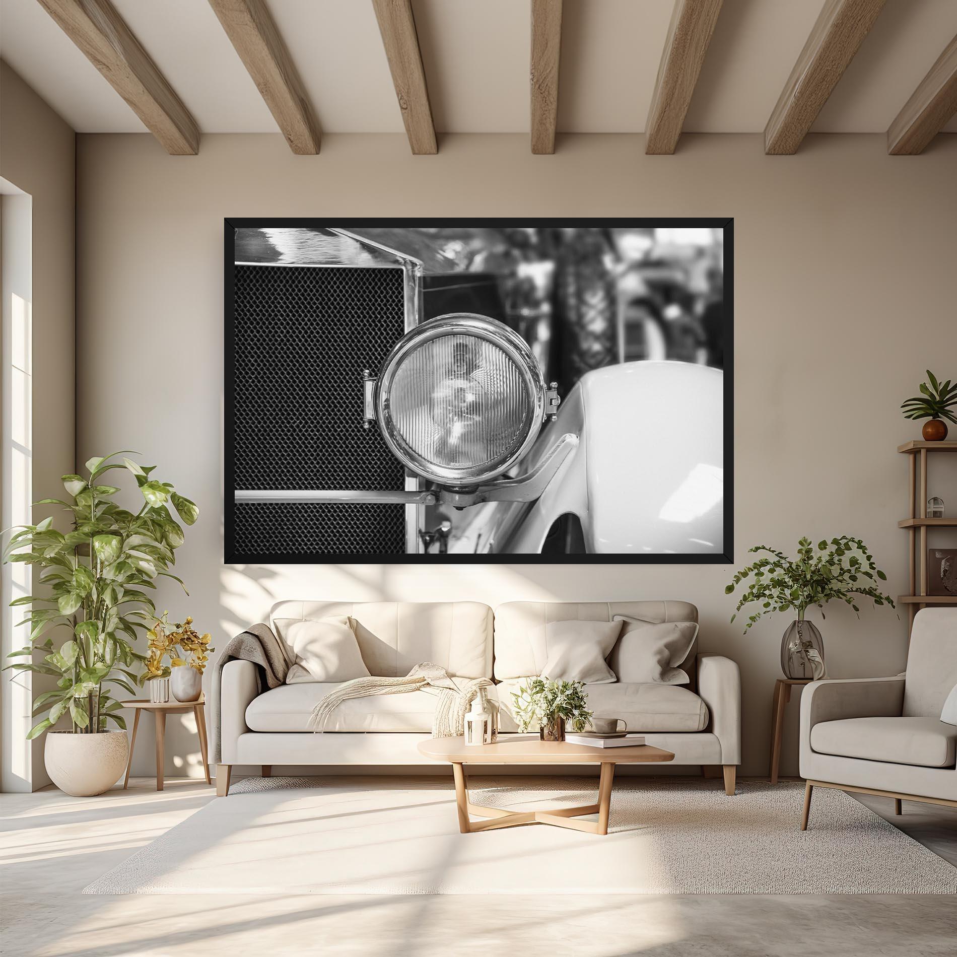 Tablou Canvas Closeup Grey Car mockup 6