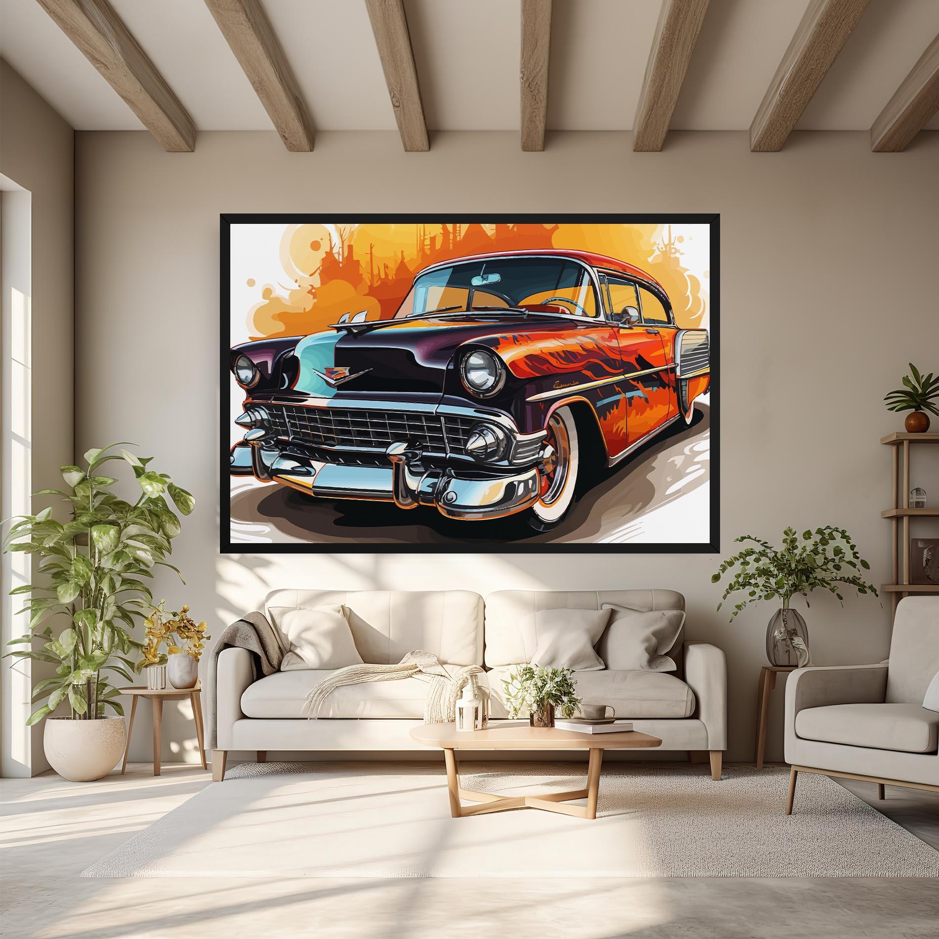 Tablou Canvas Cool Vintage Car mockup 6
