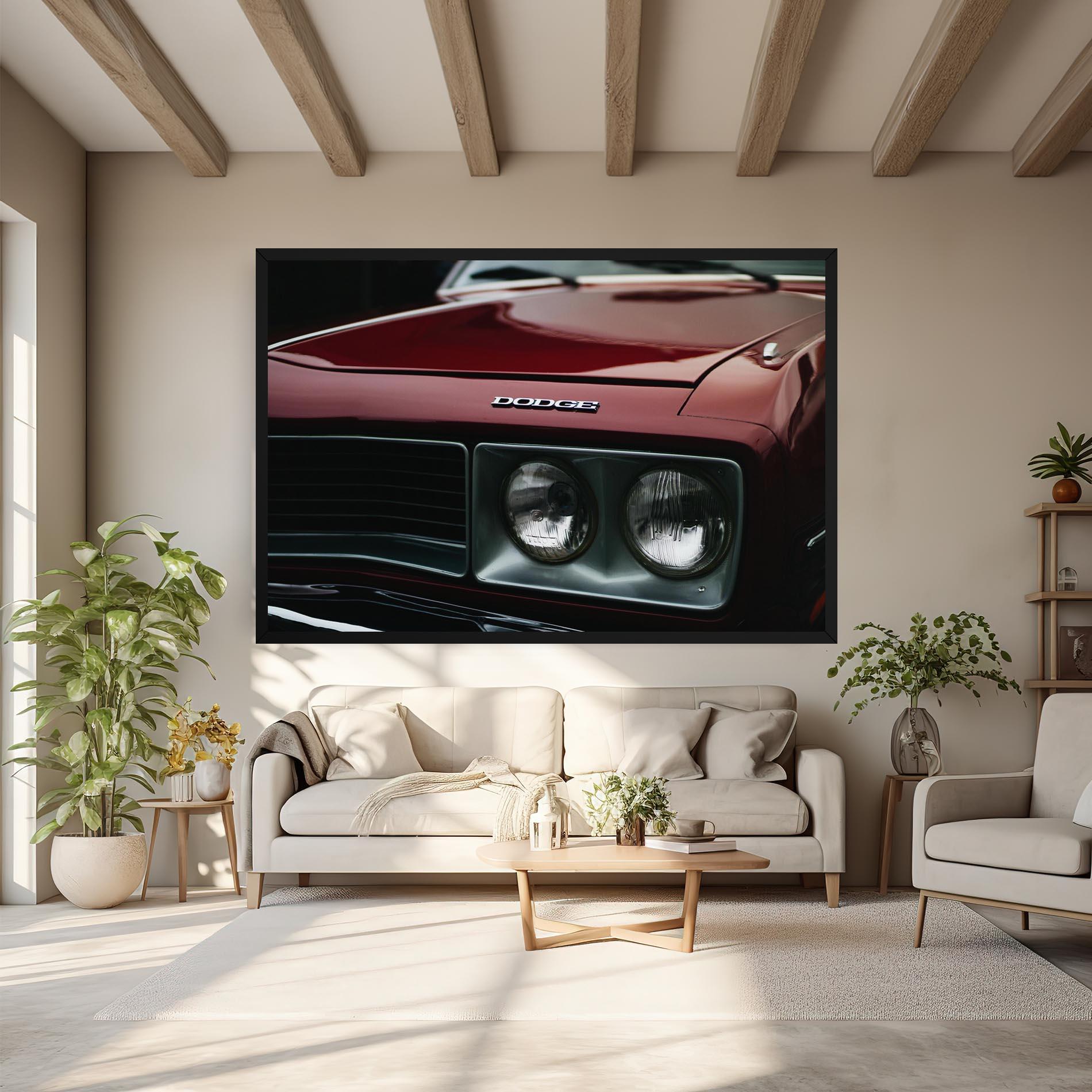 Tablou Canvas Dark Red Car mockup 6