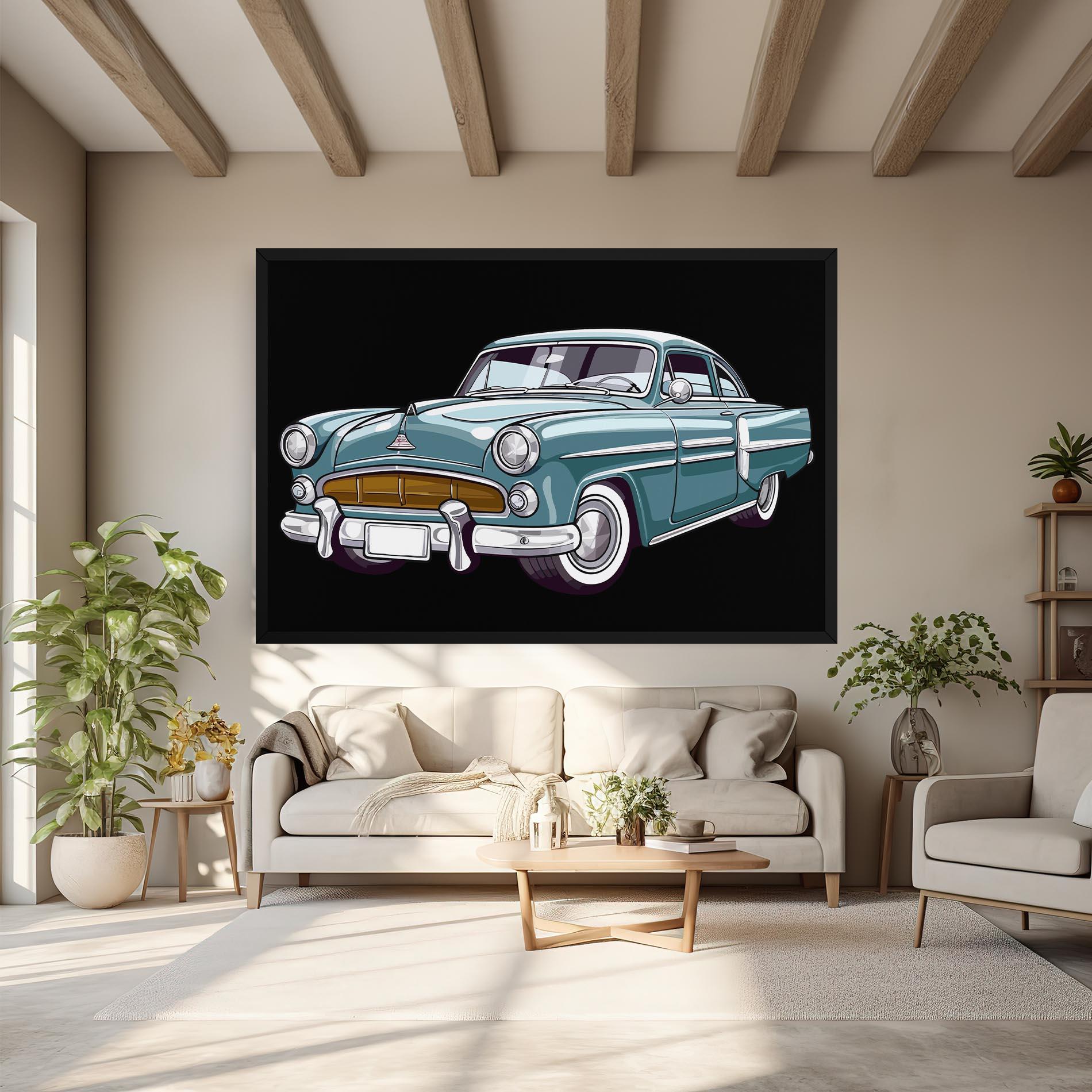 Tablou Canvas Ford Thunderbolt mockup 6