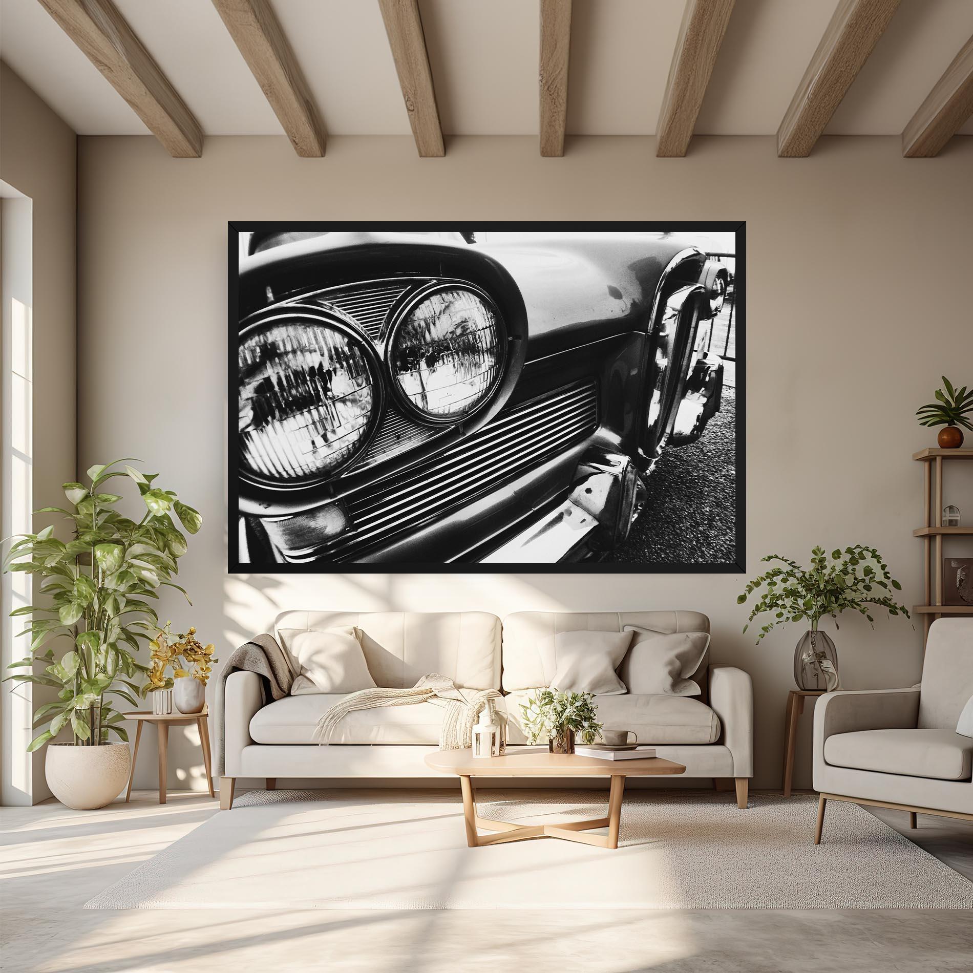 Tablou Canvas Old Closeup Car mockup 6