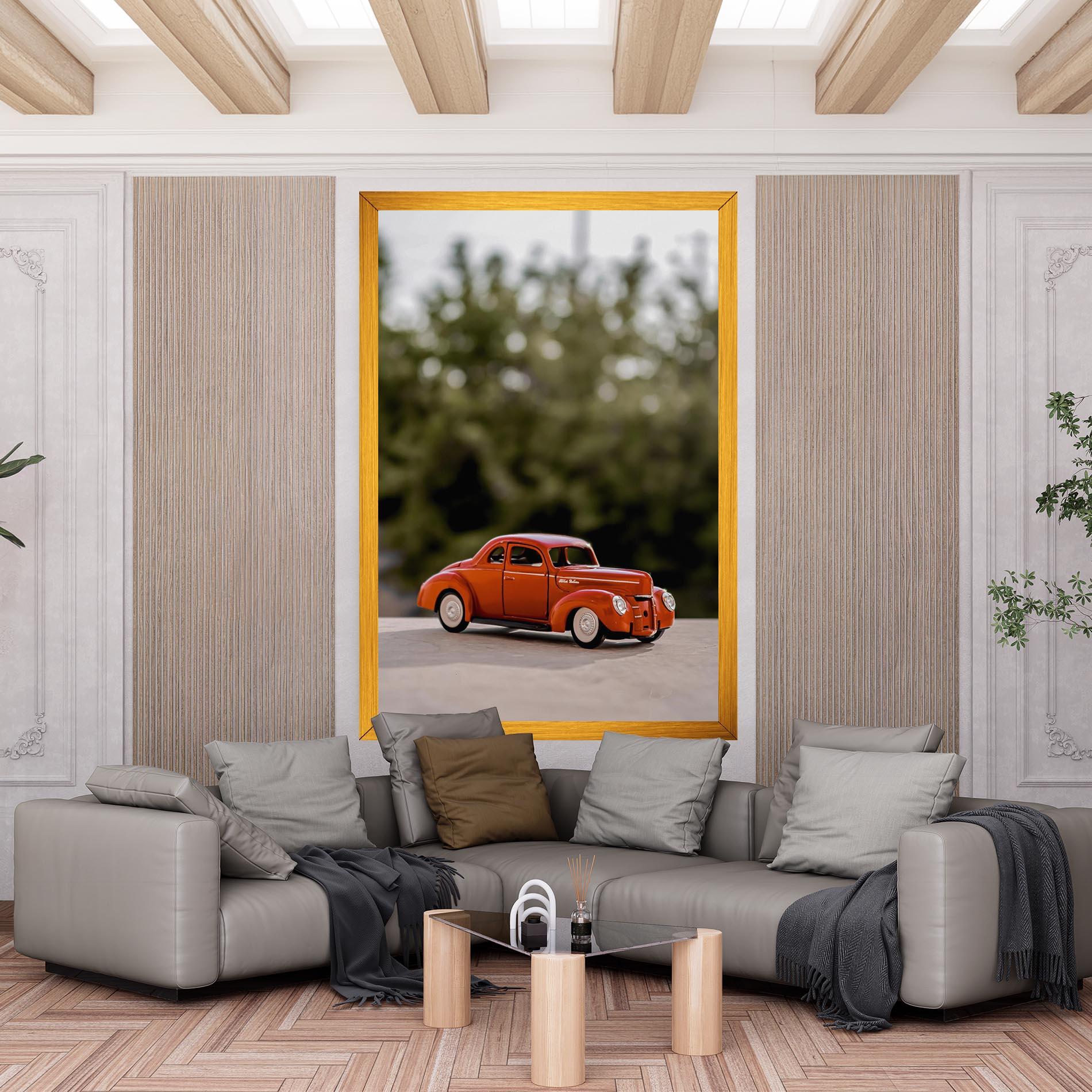 Tablou Canvas Vintage Orange Toy mockup 6