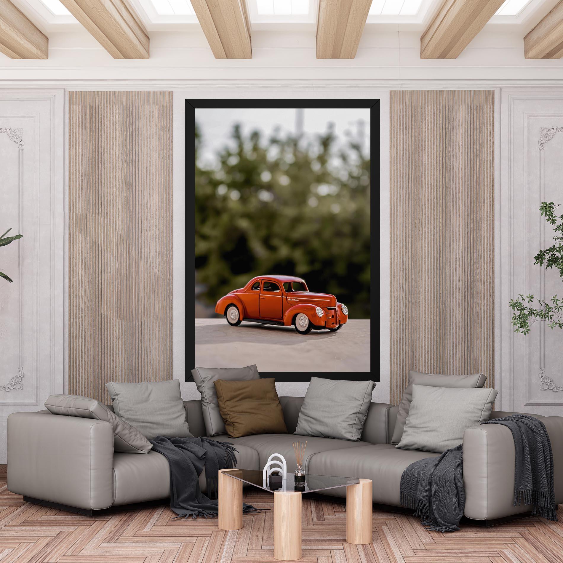 Tablou Canvas Vintage Orange Toy mockup 6