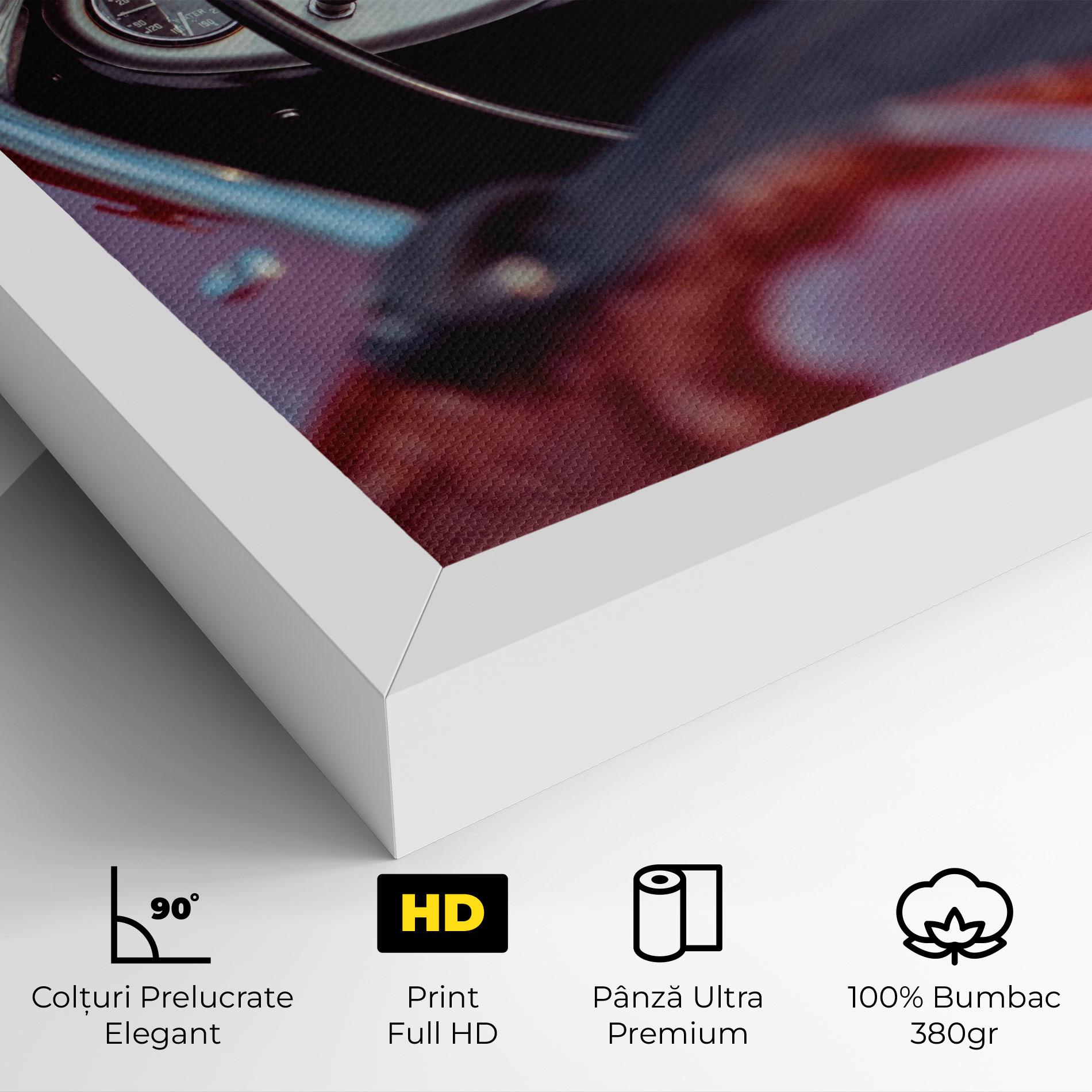 Tablou Canvas Classic Red Car mockup 4