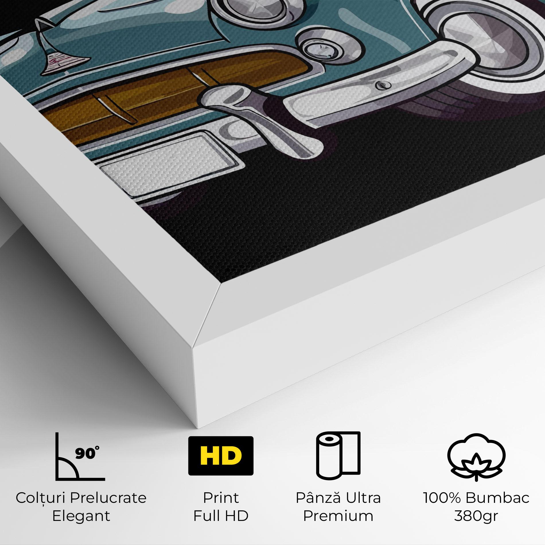 Tablou Canvas Ford Thunderbolt mockup 4