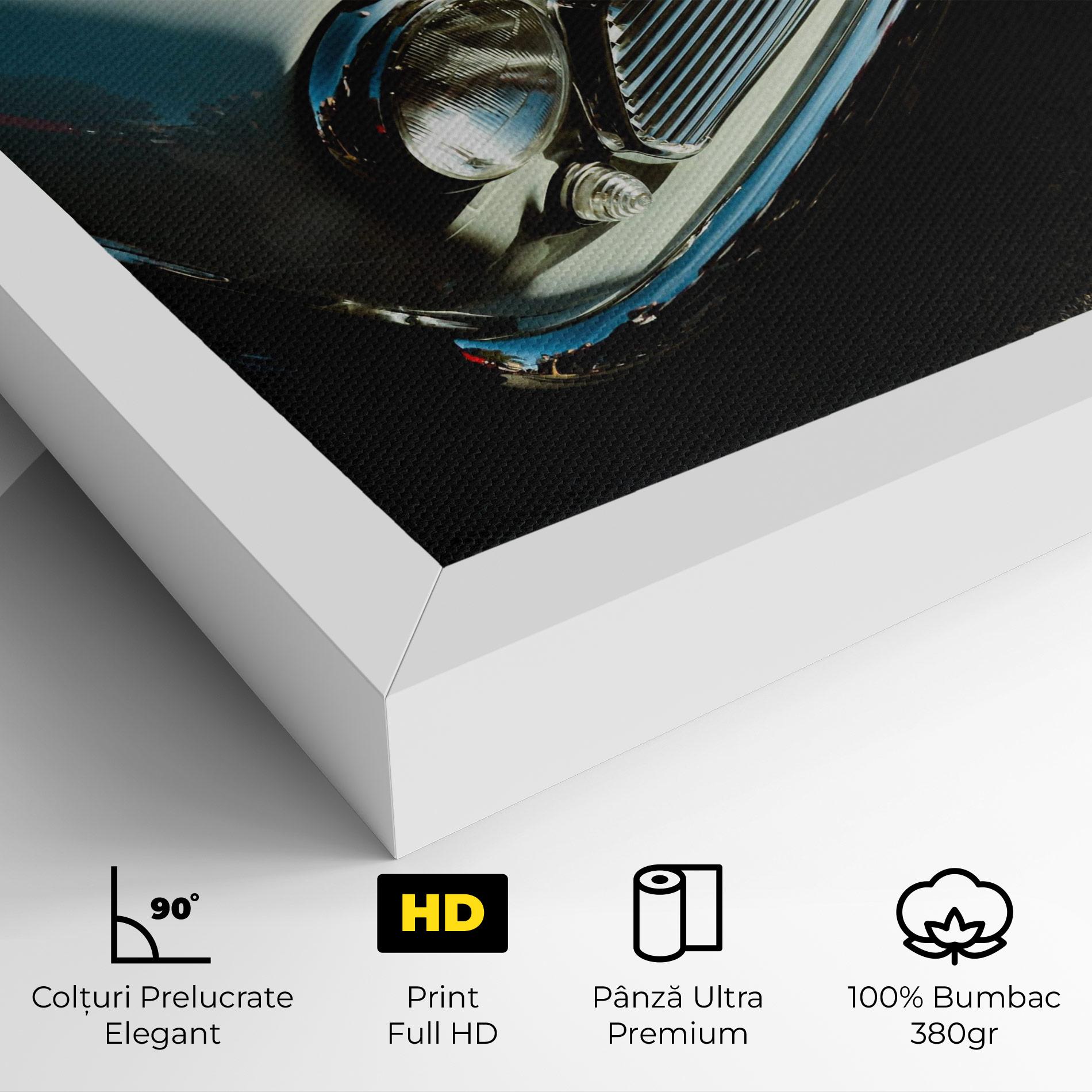 Tablou Canvas Light Blue Car mockup 4