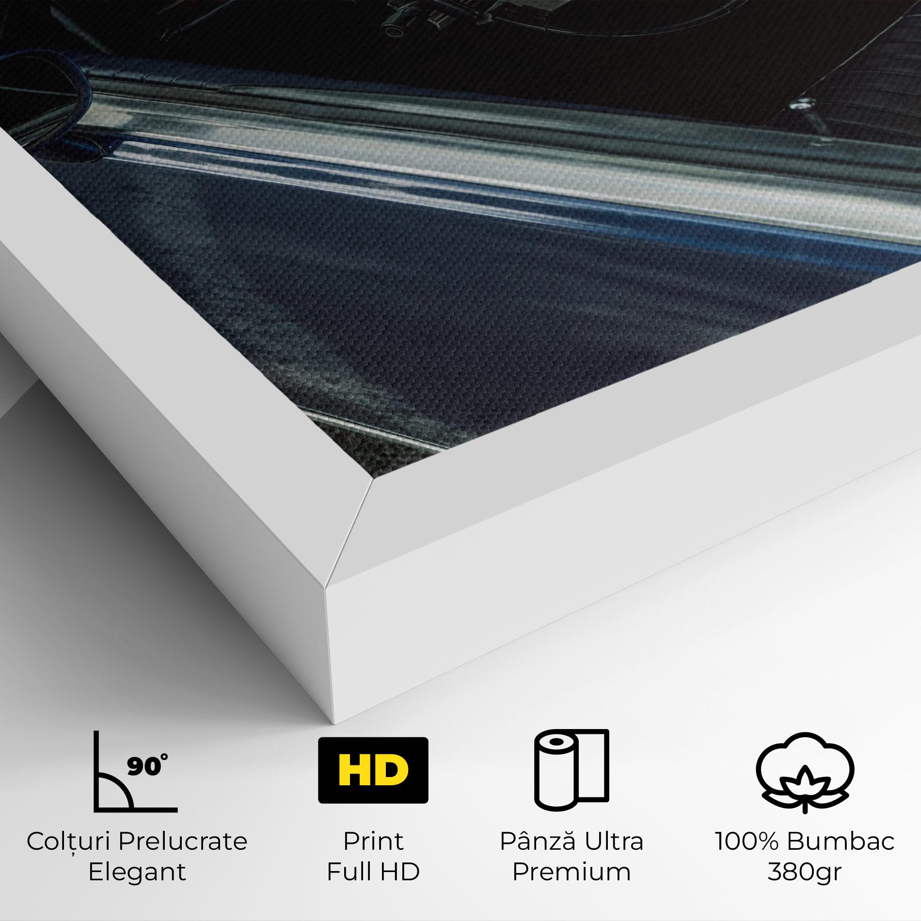 Tablou Canvas Old Blue Car mockup 4