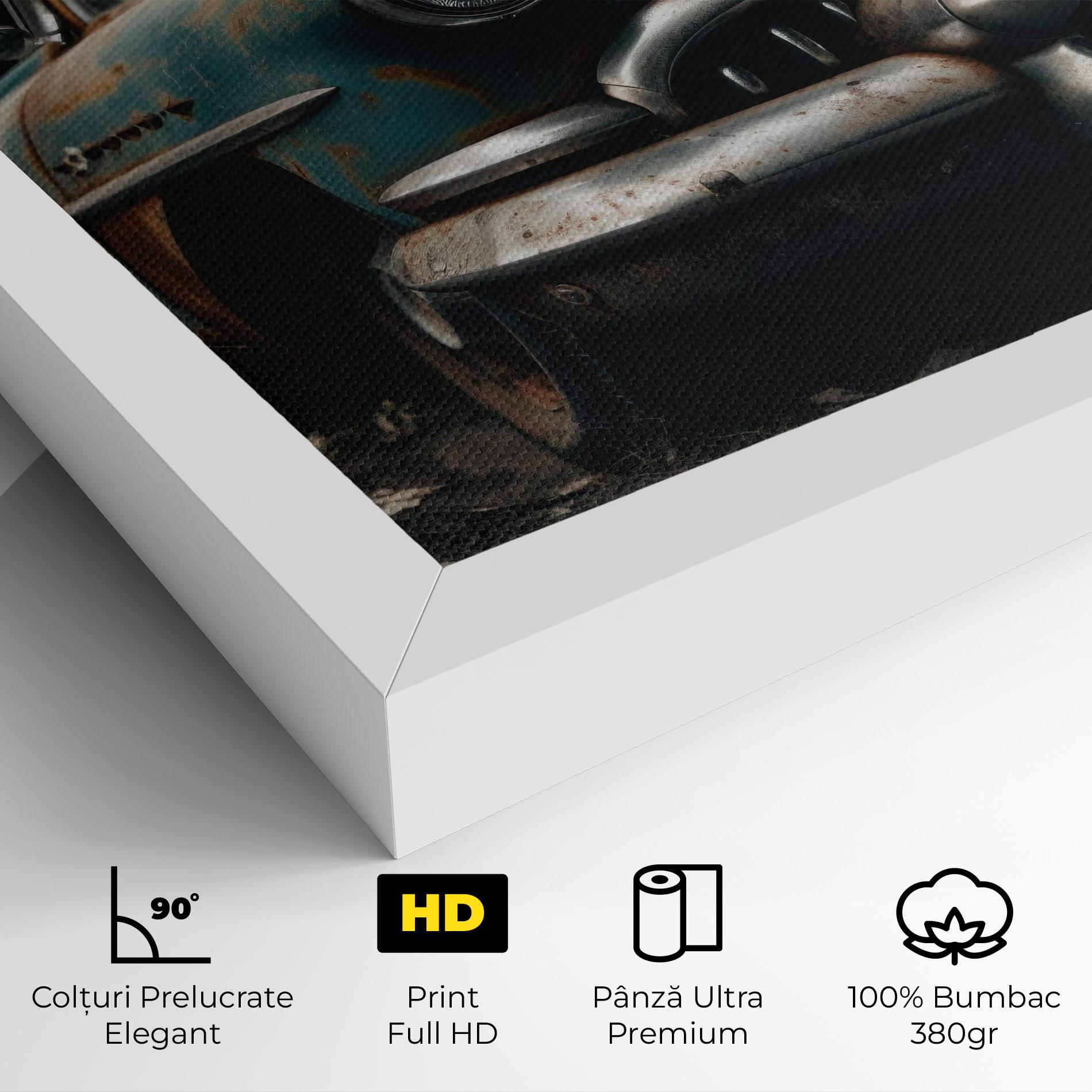 Tablou Canvas Old Brown Car mockup 4