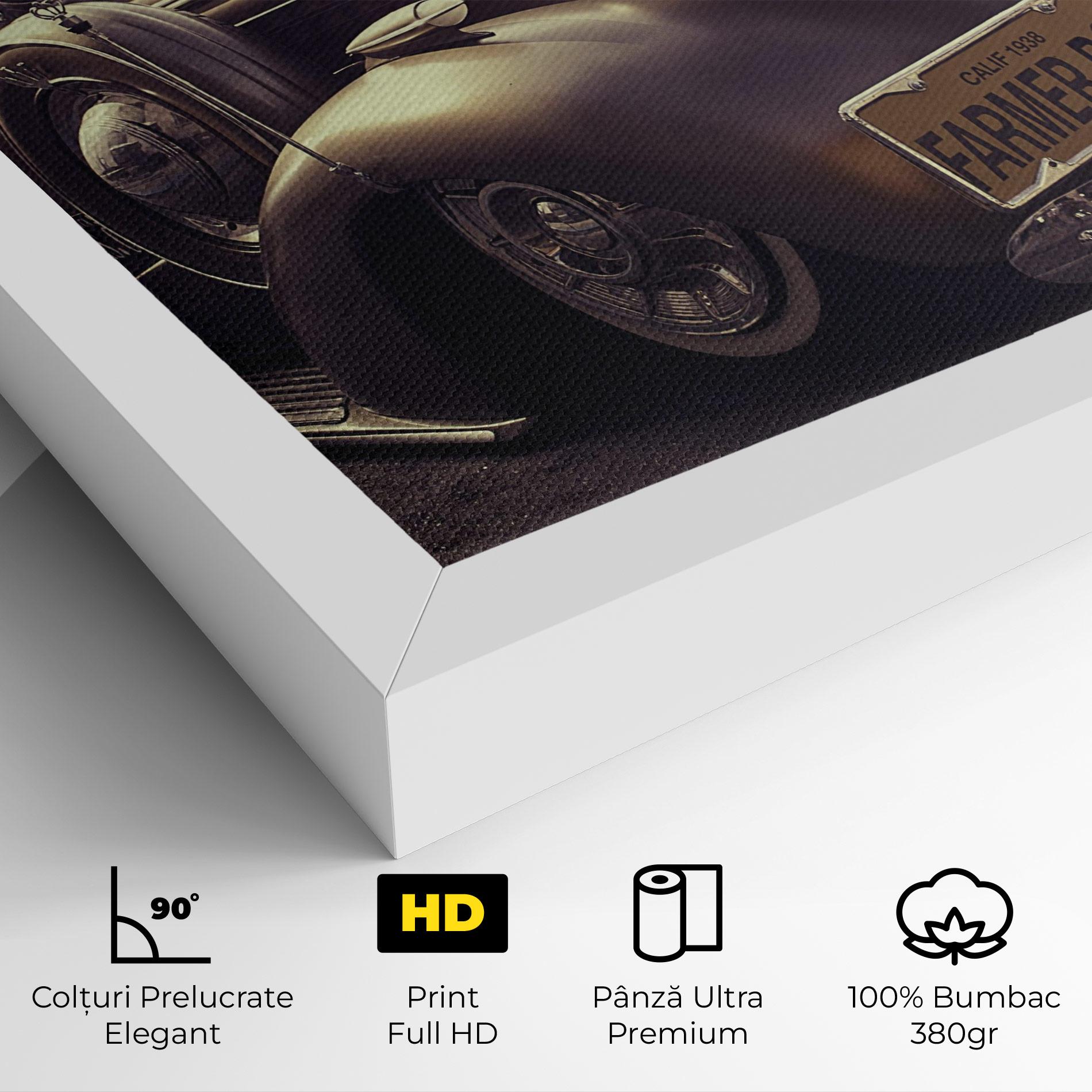 Tablou Canvas Old Classic Car mockup 4