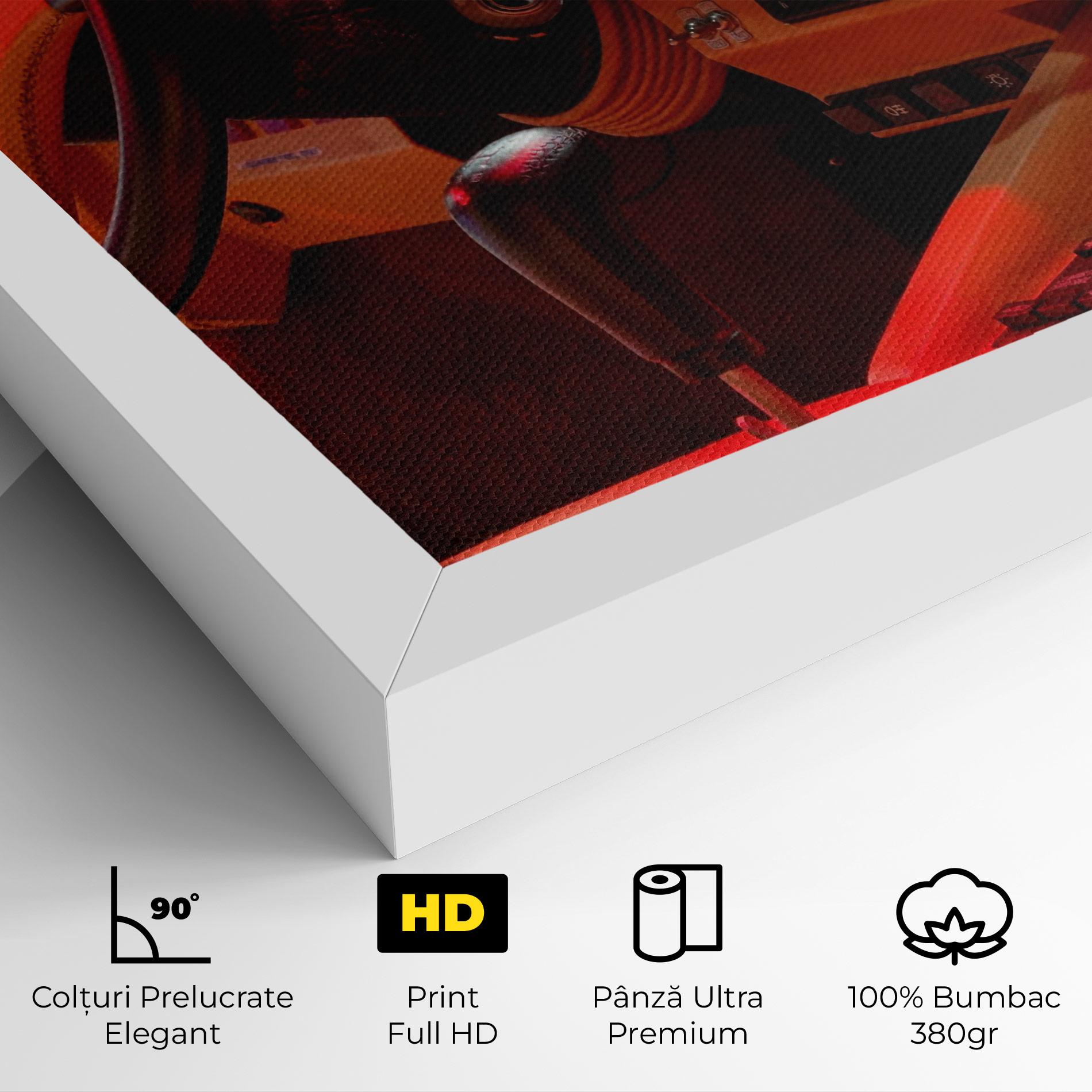 Tablou Canvas Orange Black Car mockup 4