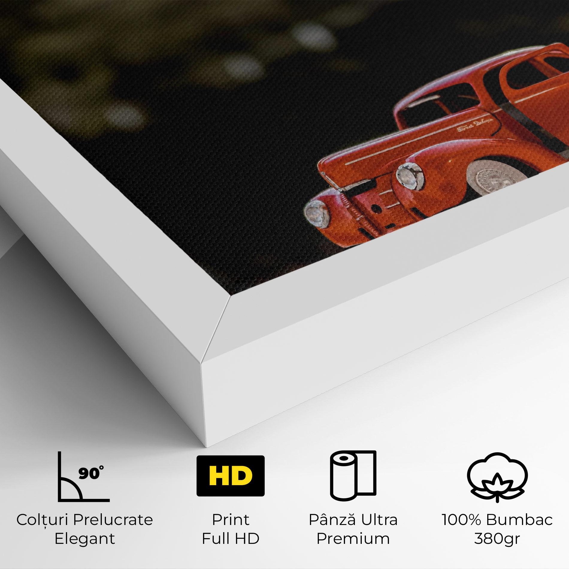 Tablou Canvas Orange Toy Car mockup 4