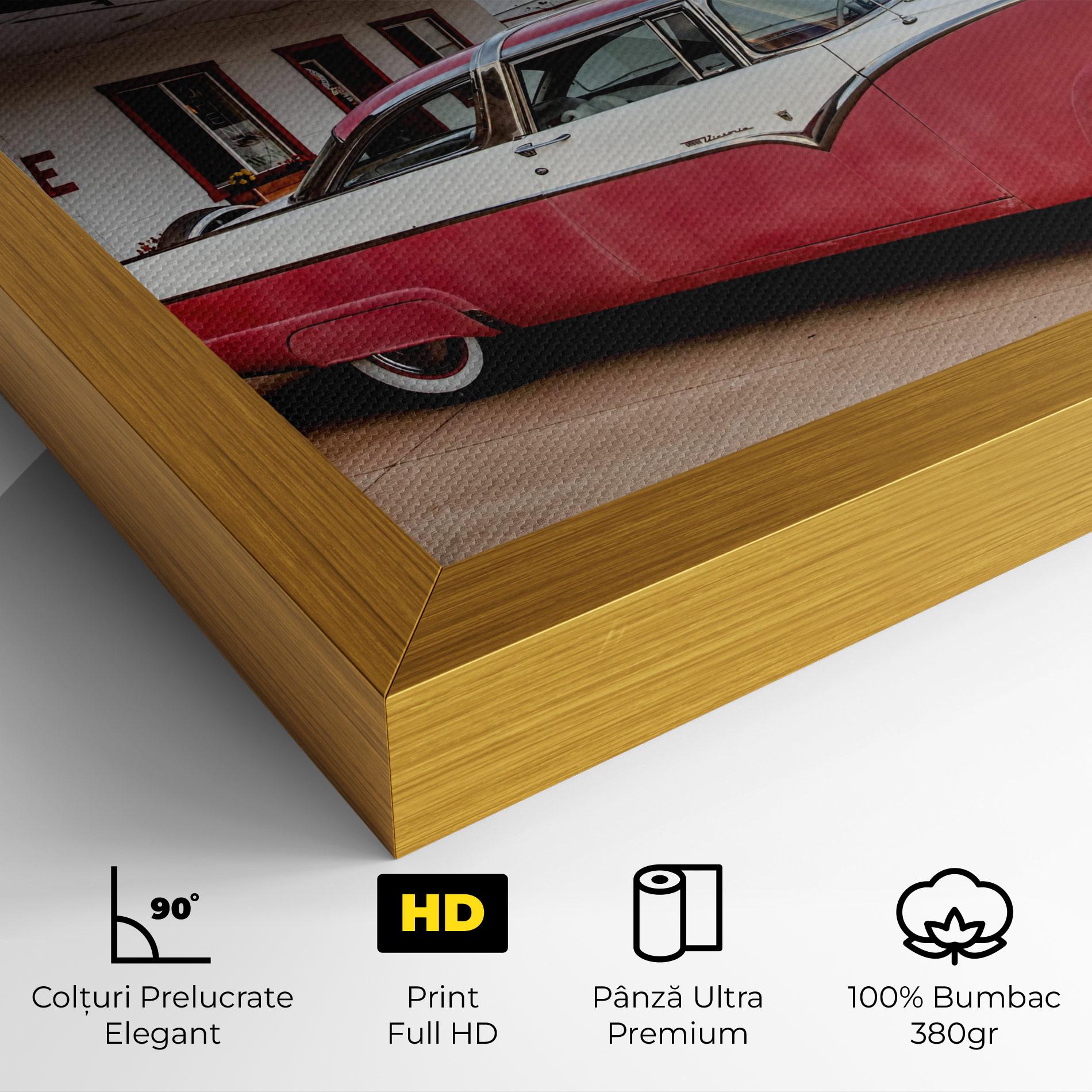 Tablou Canvas Cloud Old Car mockup 4