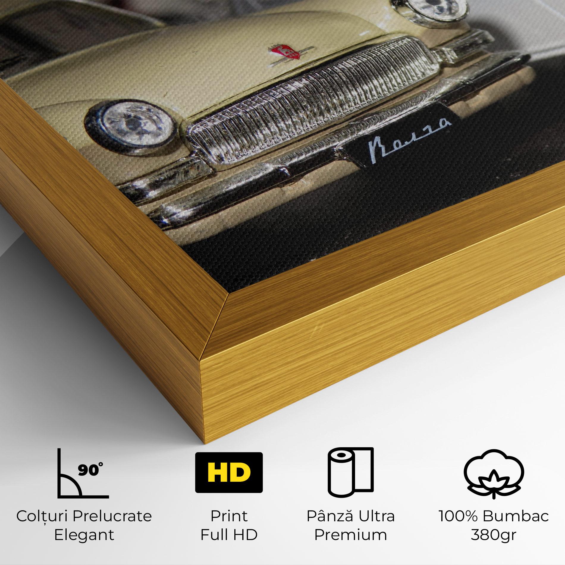 Tablou Canvas Cream Grey Car mockup 4