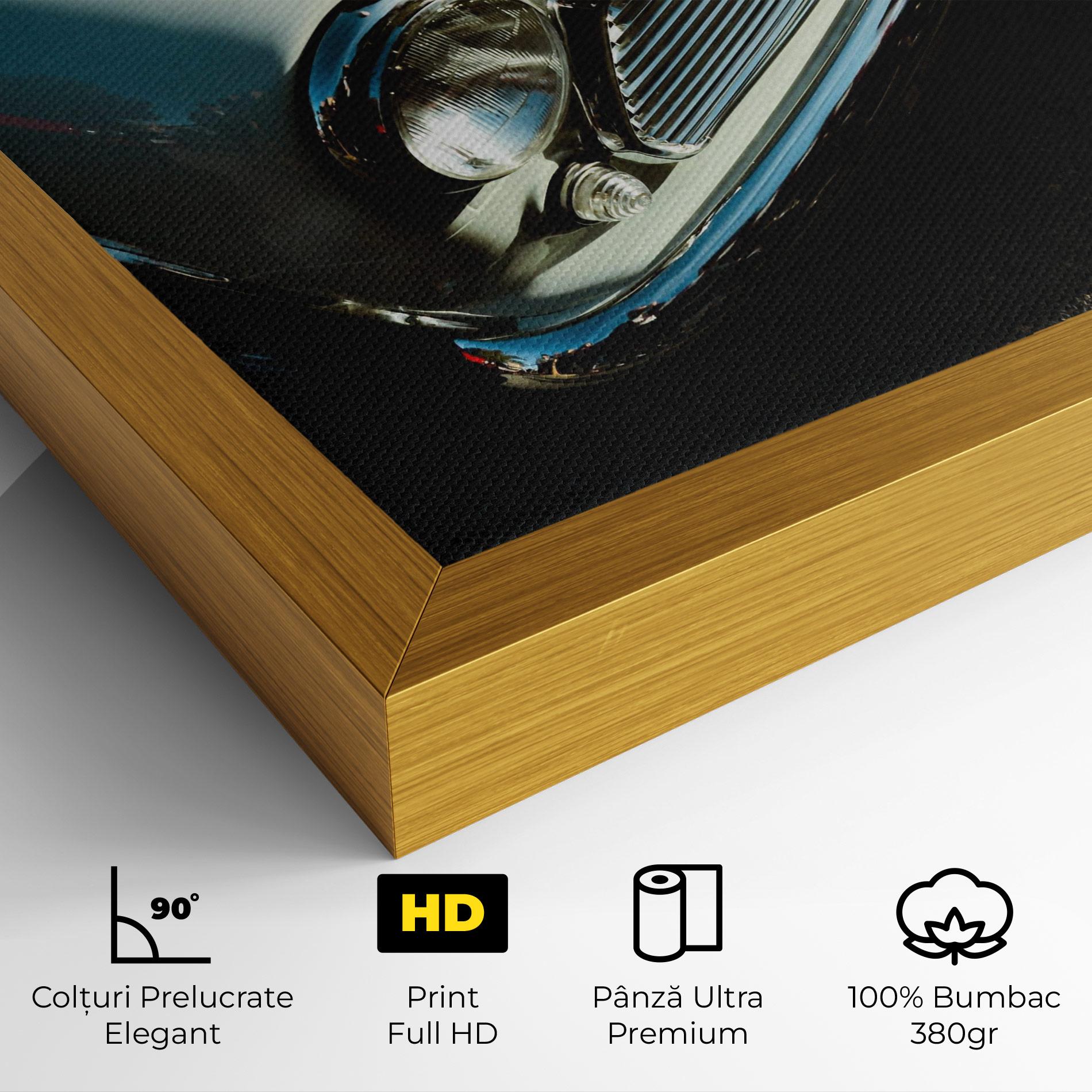 Tablou Canvas Light Blue Car mockup 4