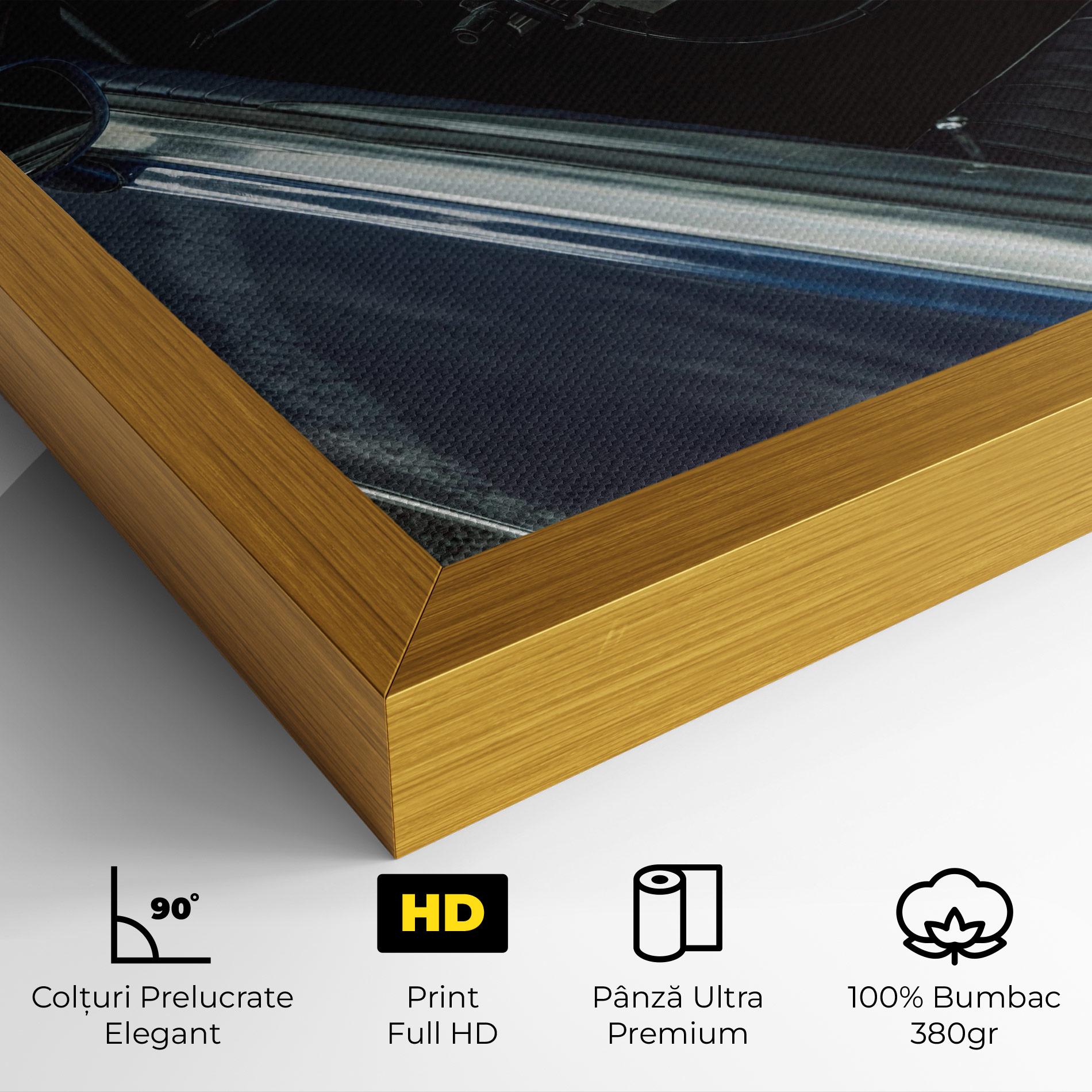 Tablou Canvas Old Blue Car mockup 4