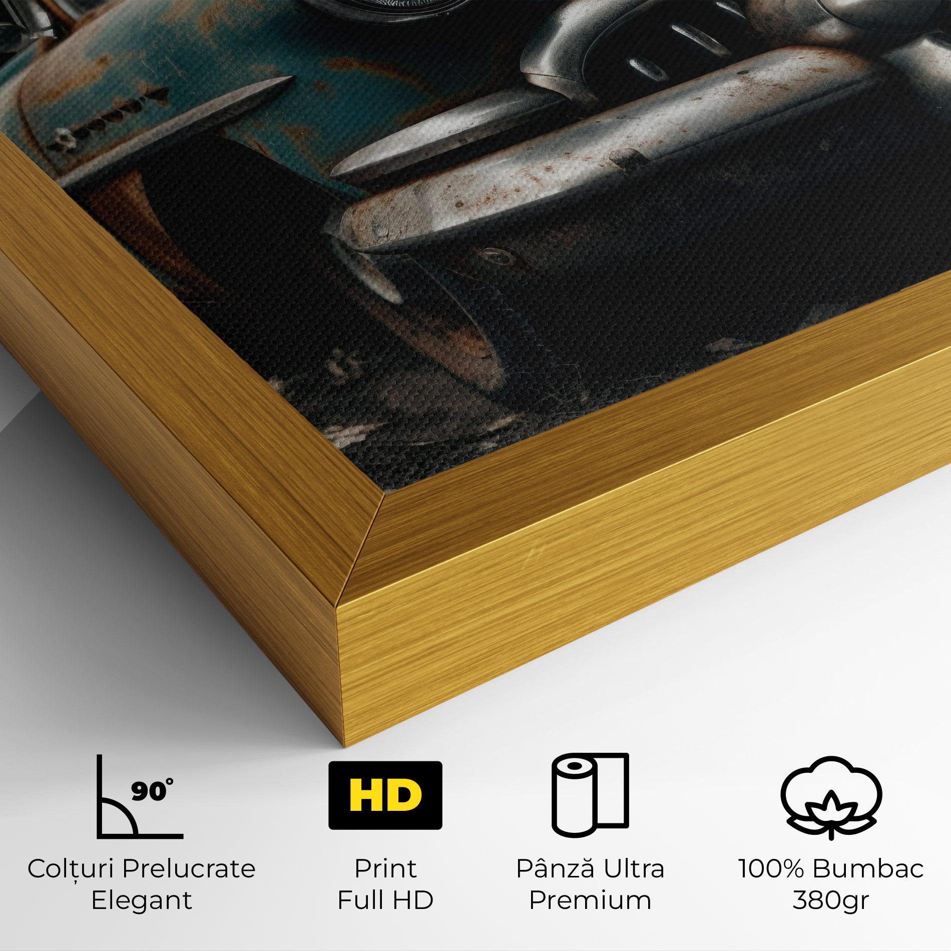 Tablou Canvas Old Brown Car mockup 4