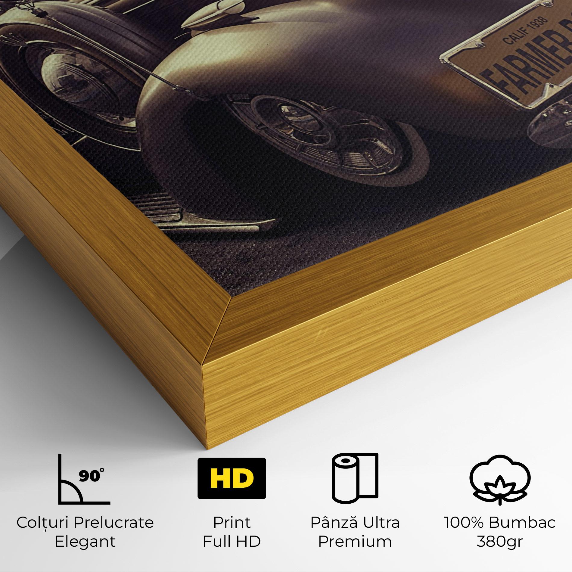 Tablou Canvas Old Classic Car mockup 4