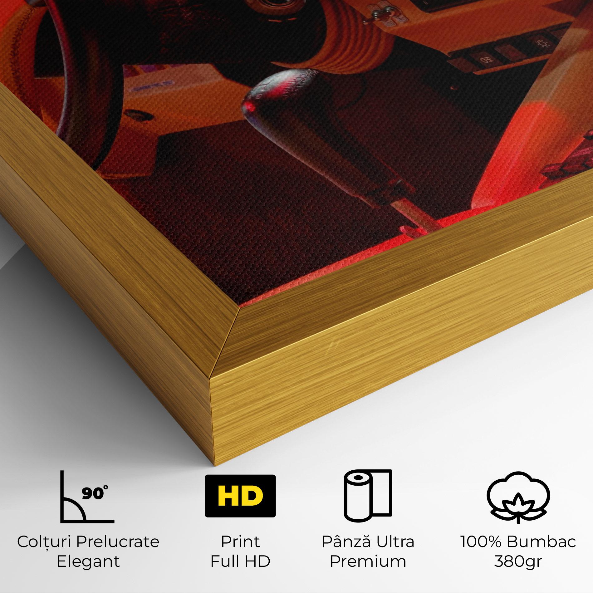 Tablou Canvas Orange Black Car mockup 4