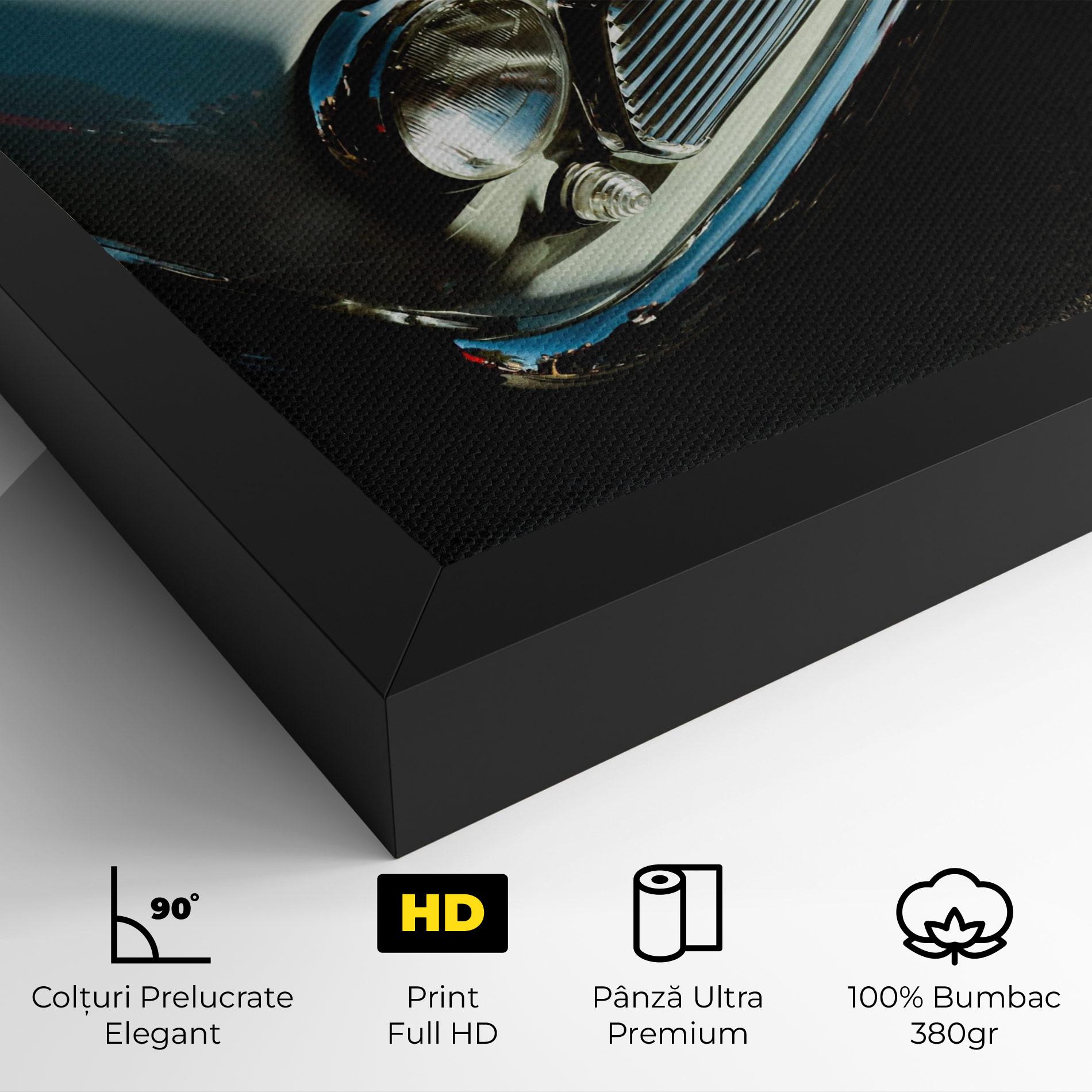 Tablou Canvas Light Blue Car mockup 4