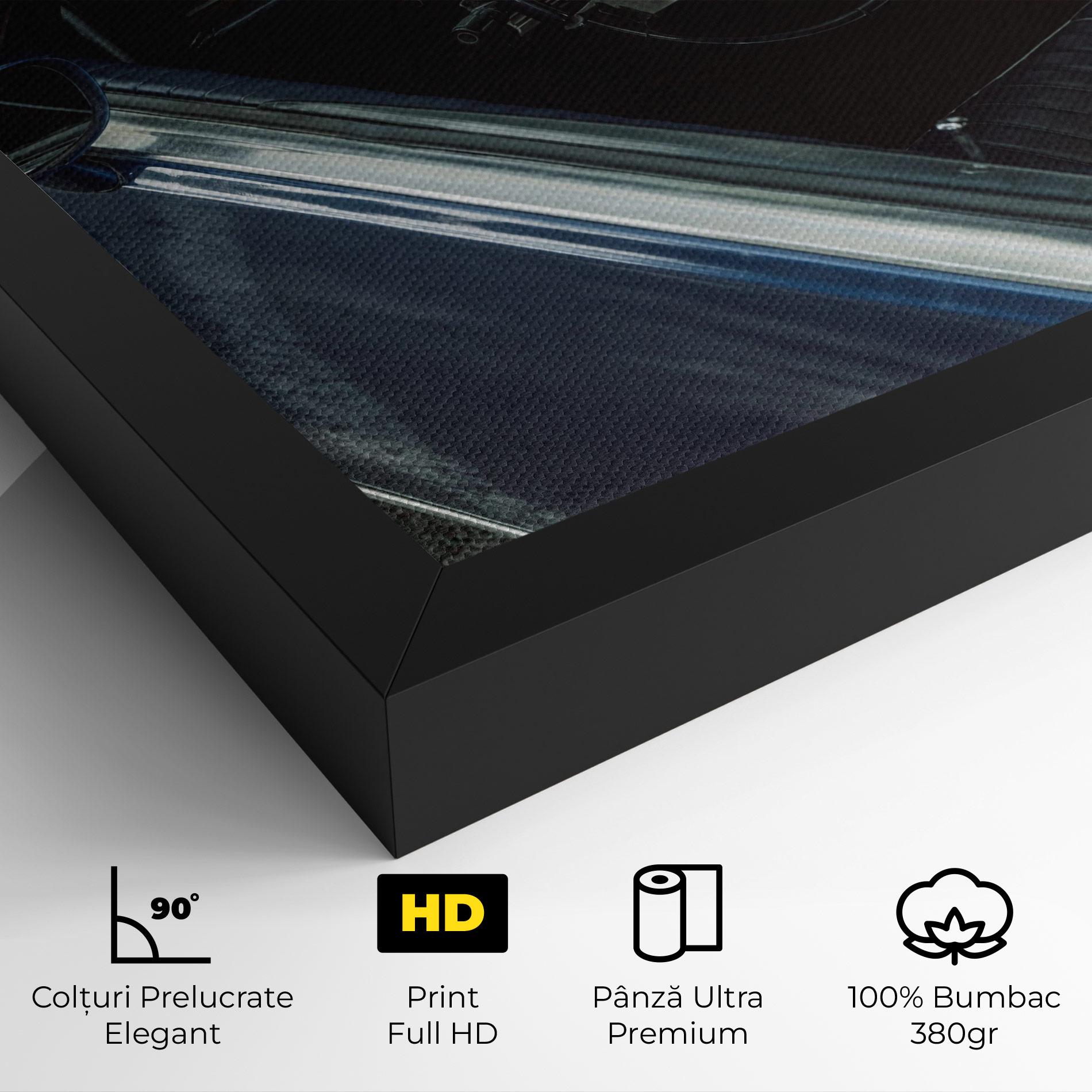 Tablou Canvas Old Blue Car mockup 4