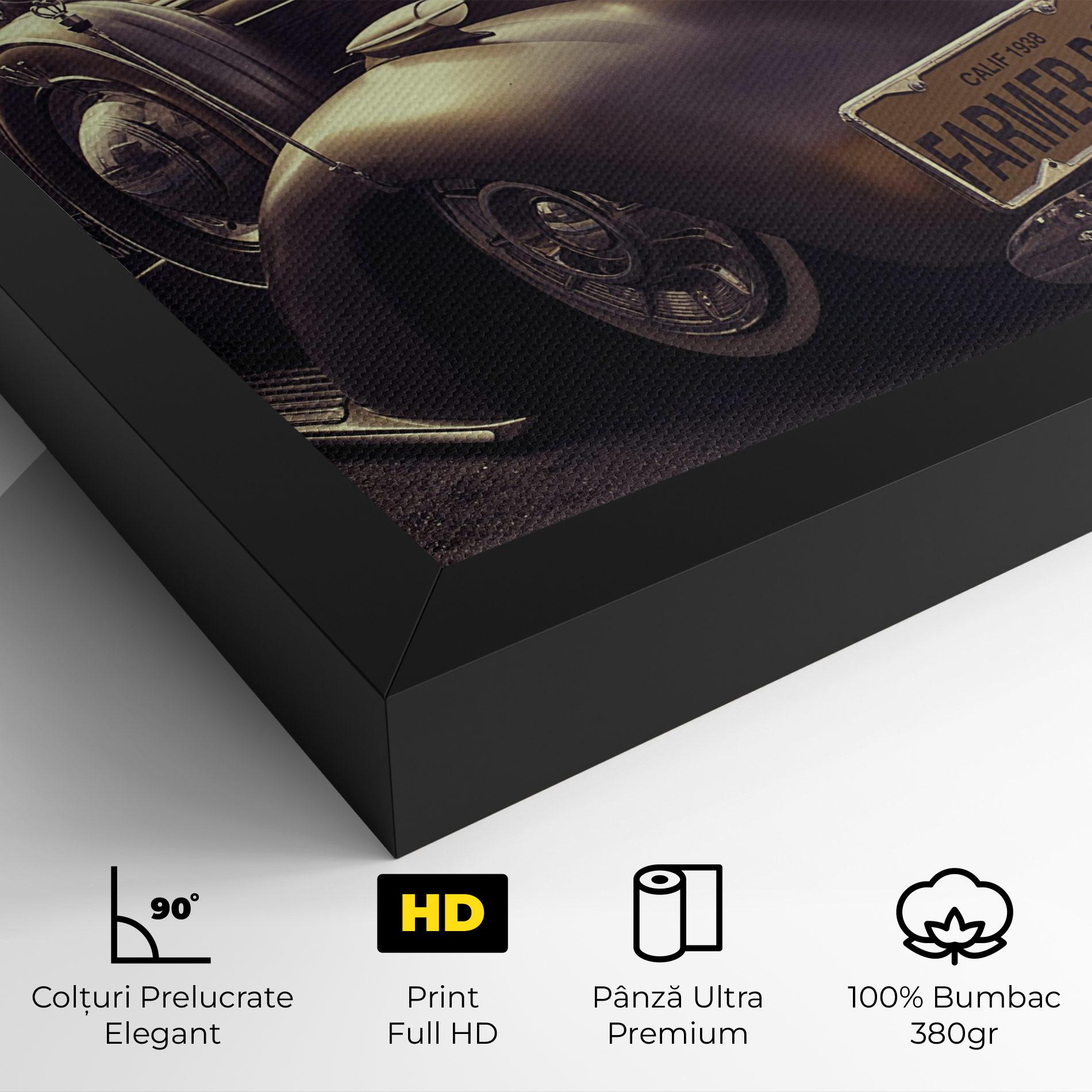 Tablou Canvas Old Classic Car mockup 4