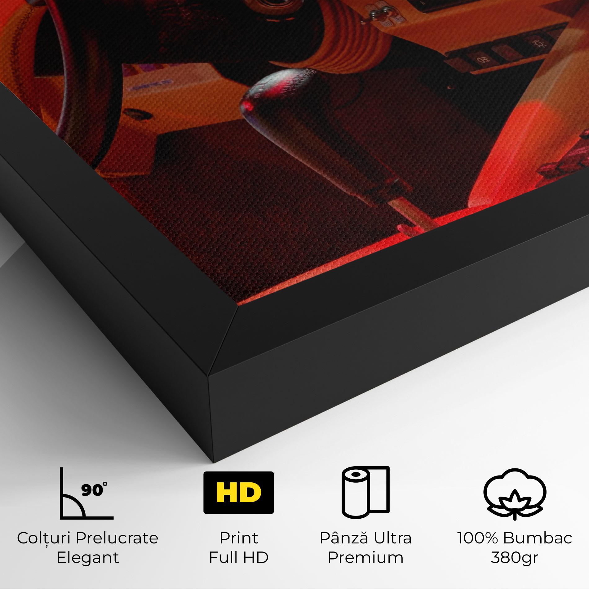 Tablou Canvas Orange Black Car mockup 4