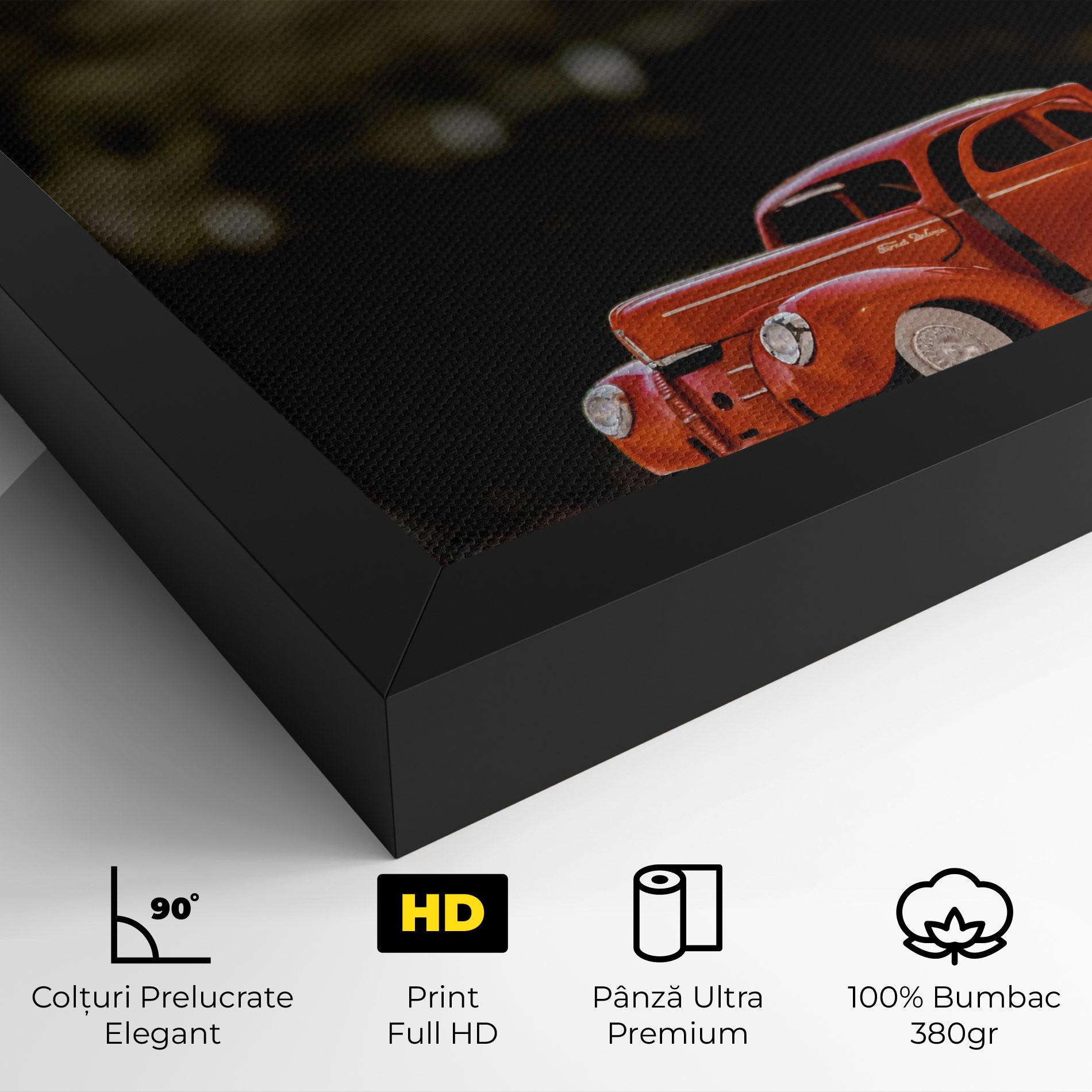 Tablou Canvas Orange Toy Car mockup 4