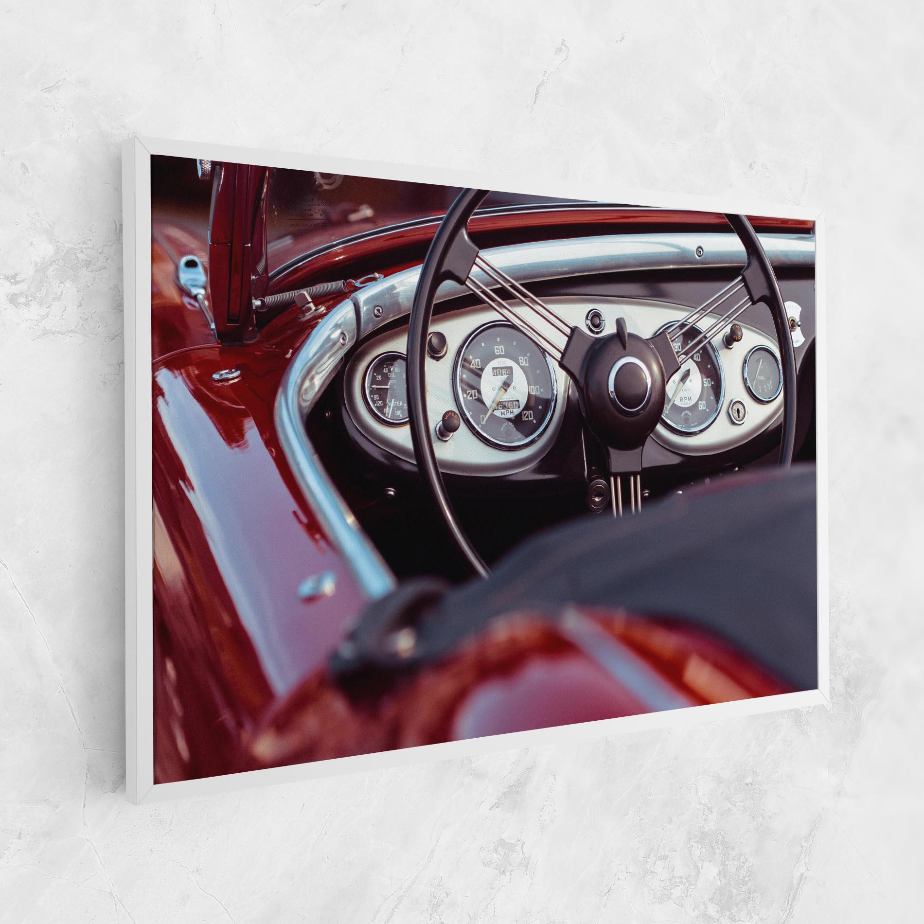 Tablou Canvas Classic Red Car mockup 1