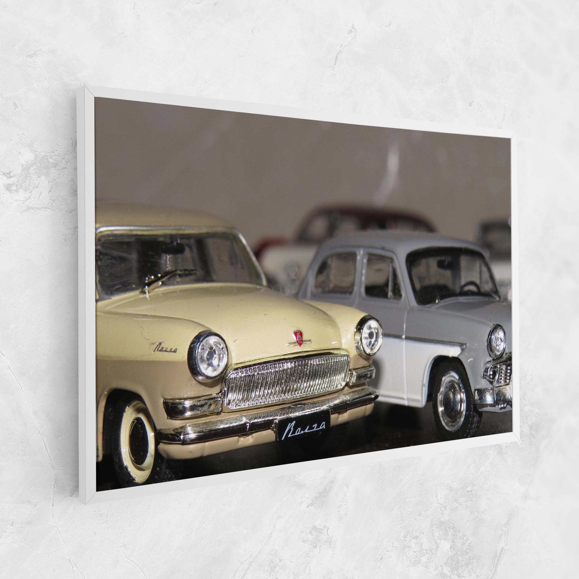Tablou Canvas Cream Grey Car mockup 1