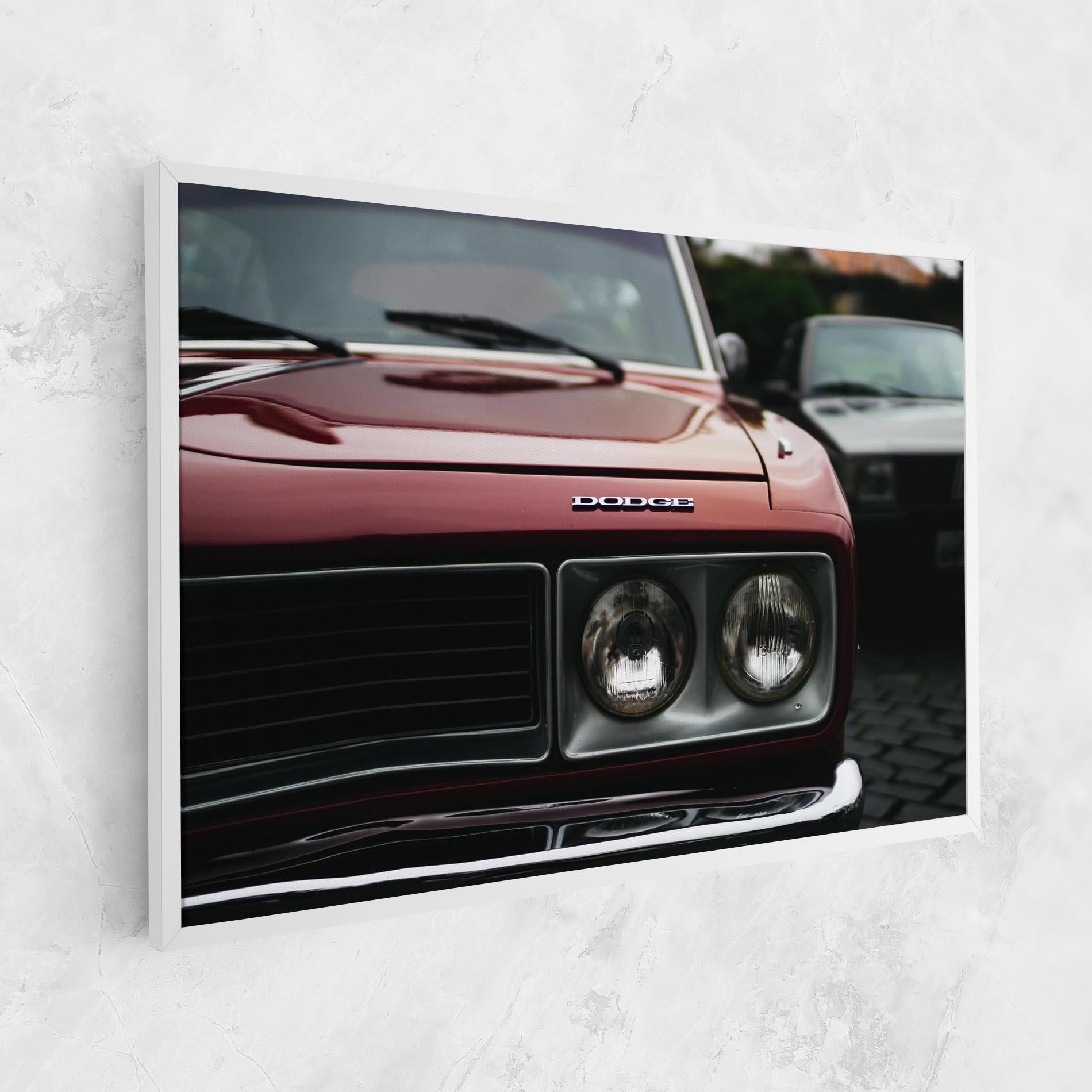 Tablou Canvas Dark Vintage Red mockup 1