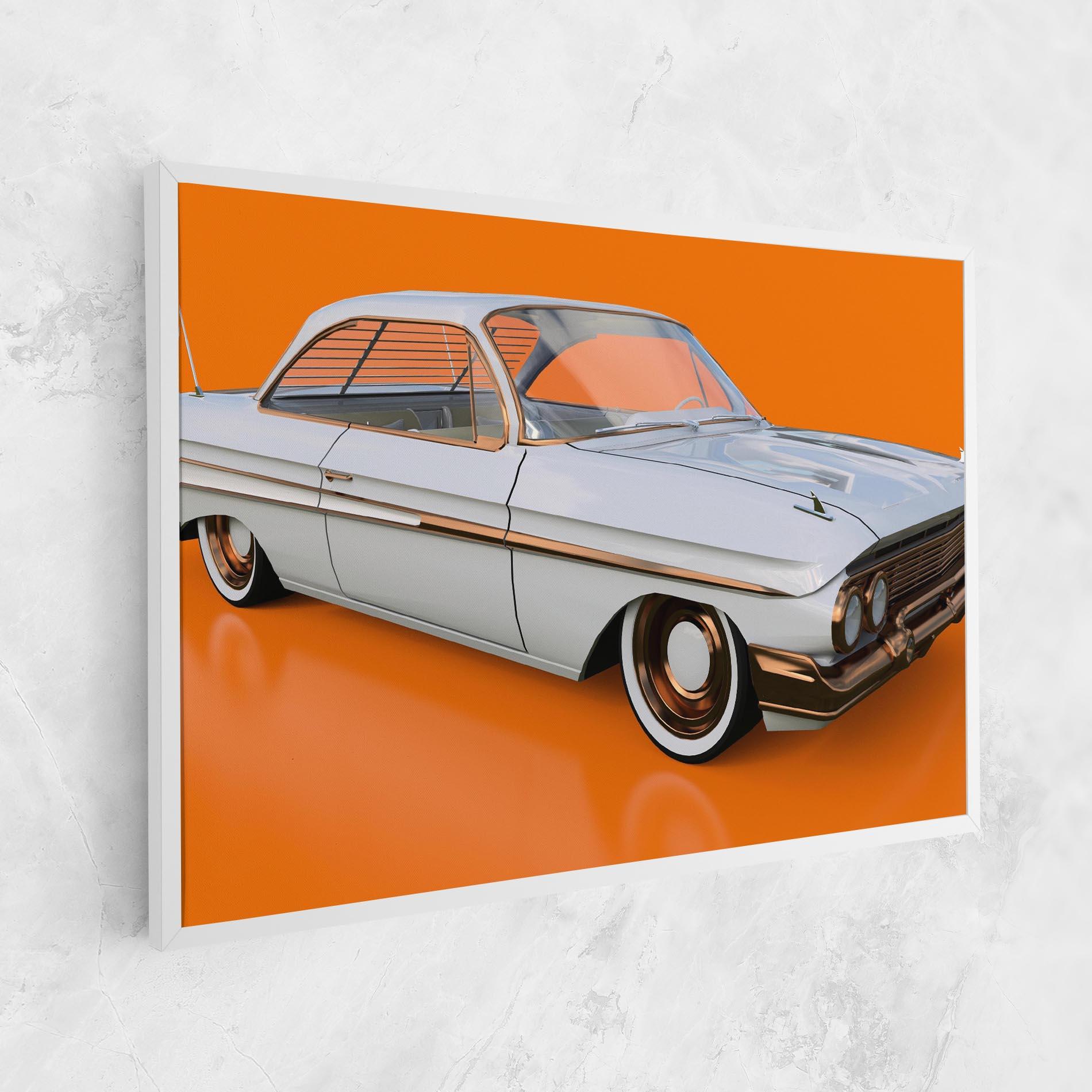 Tablou Canvas Old American Car mockup 1