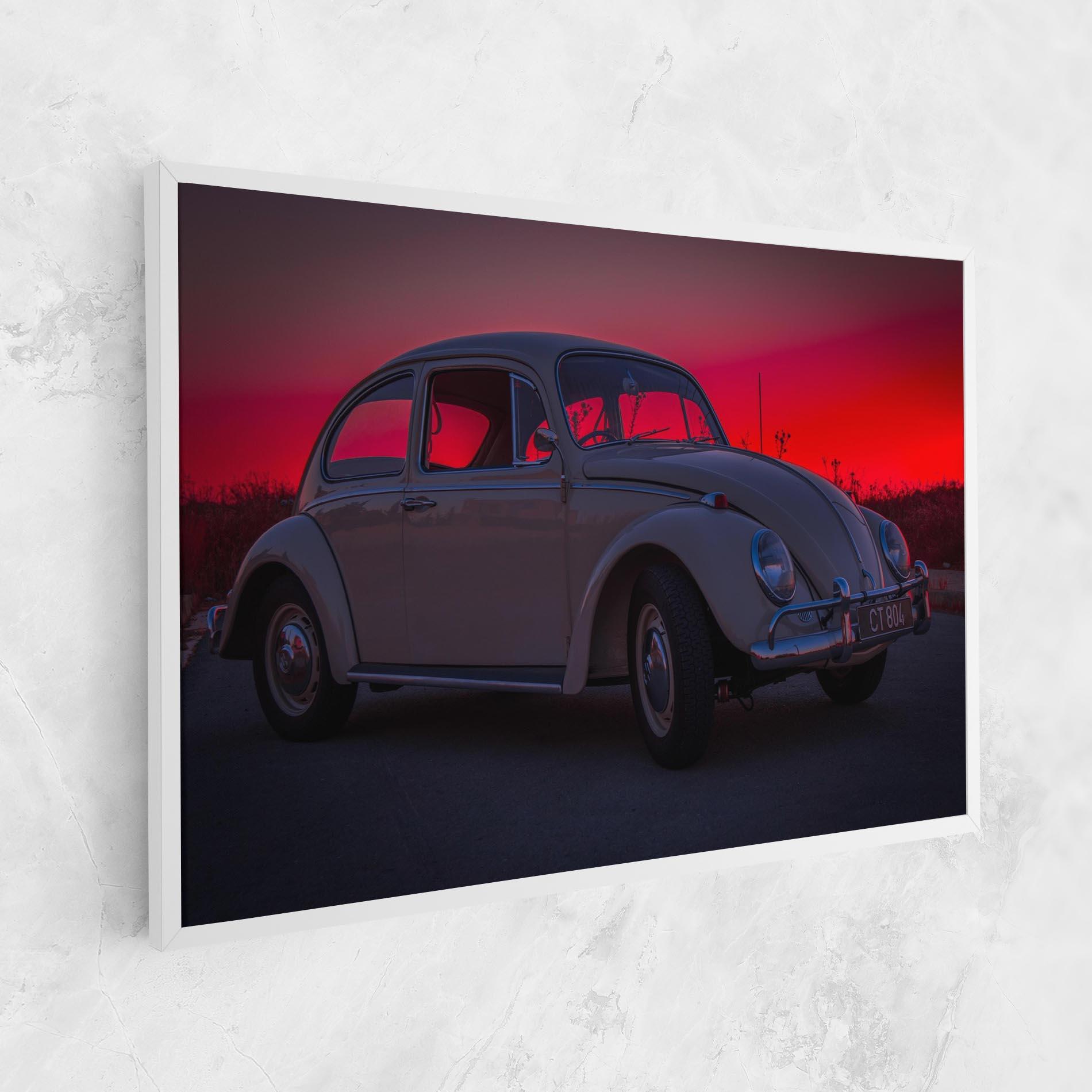 Tablou Canvas Old Car Sunset mockup 1