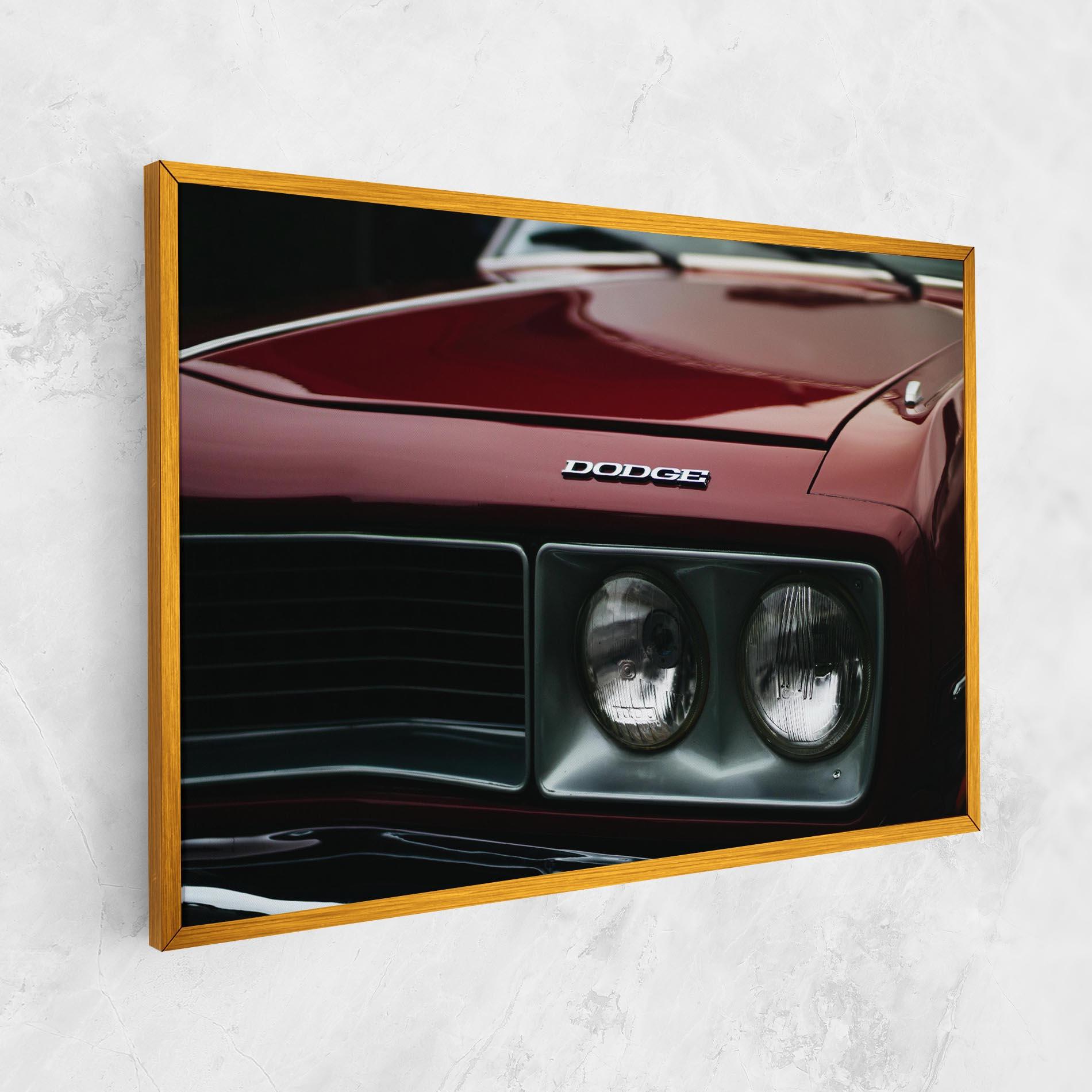 Tablou Canvas Dark Red Car mockup 1