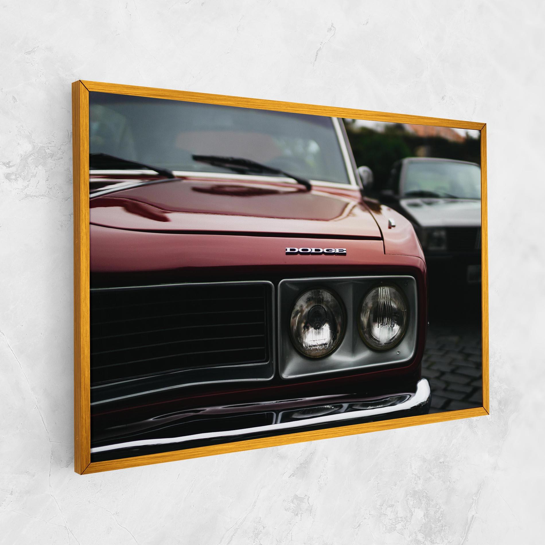 Tablou Canvas Dark Vintage Red mockup 1