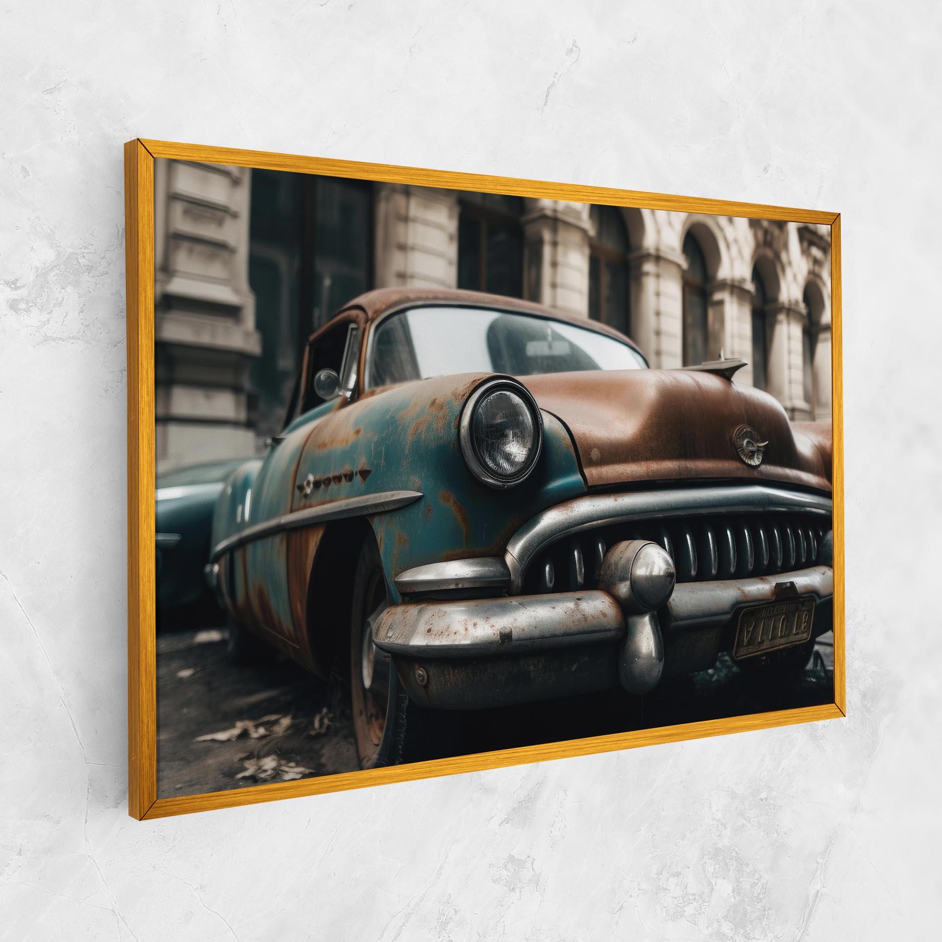 Tablou Canvas Old Brown Car mockup 1