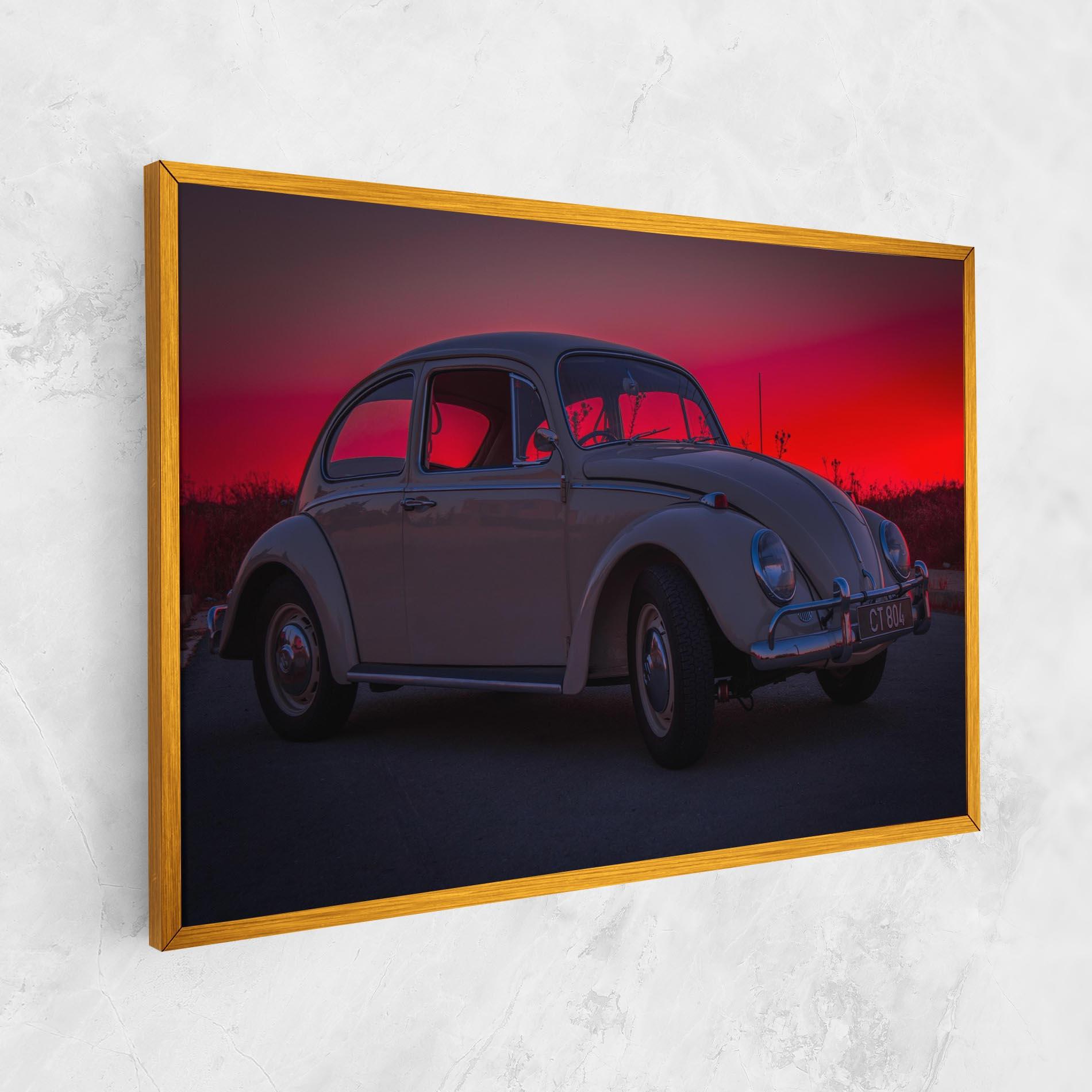 Tablou Canvas Old Car Sunset mockup 1